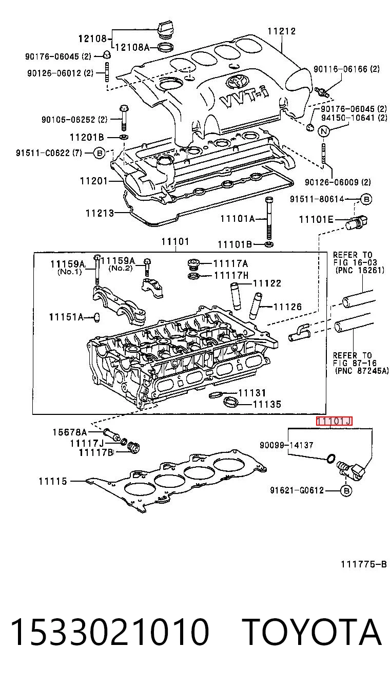 1533021010 Toyota Regulator faz rozrządu