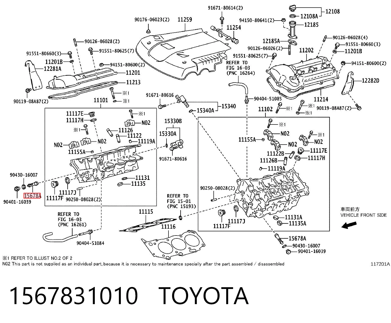 1567831010 Toyota Filtr regulatora faz rozrządu