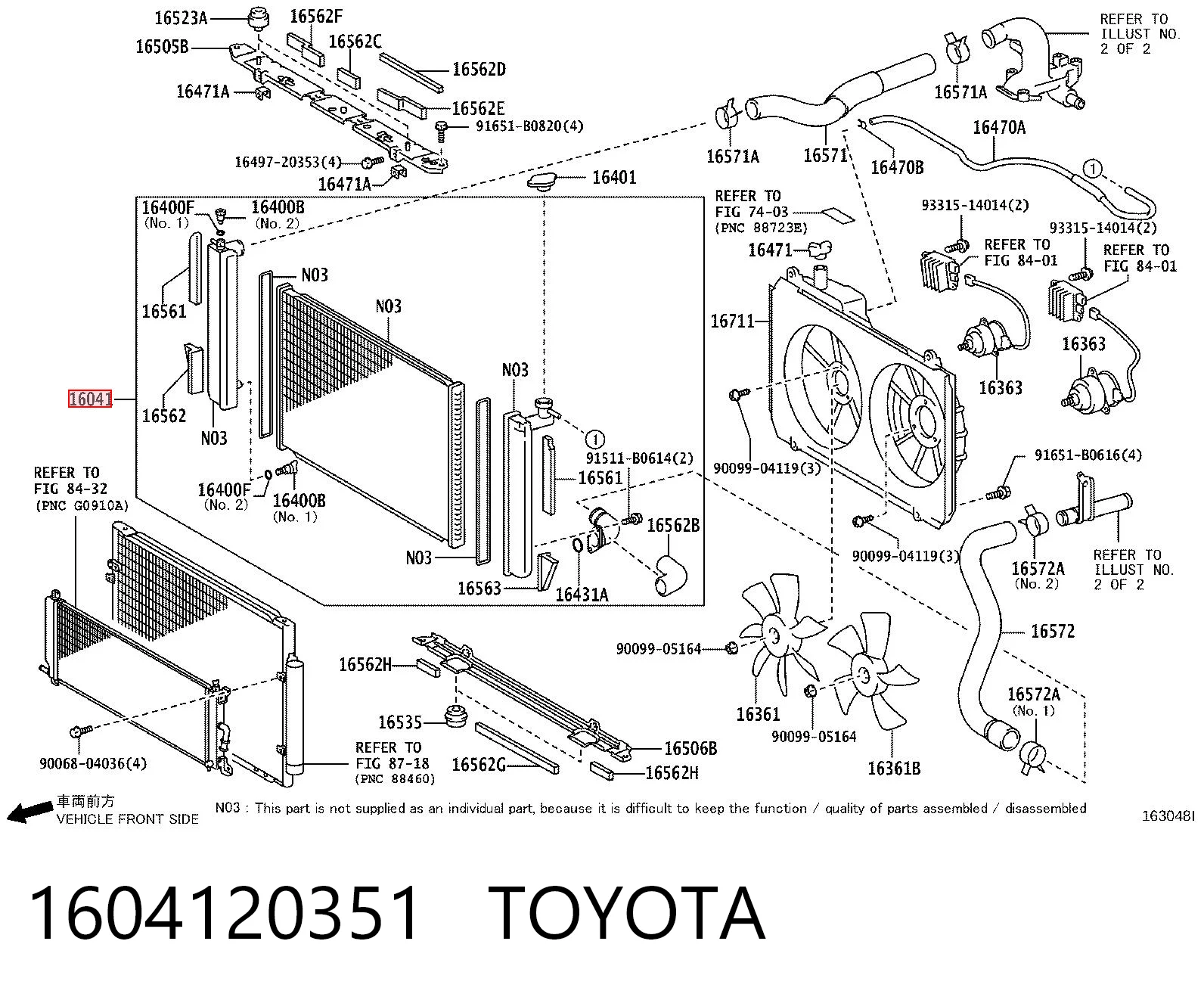  Chłodnica silnika Toyota Highlander 1