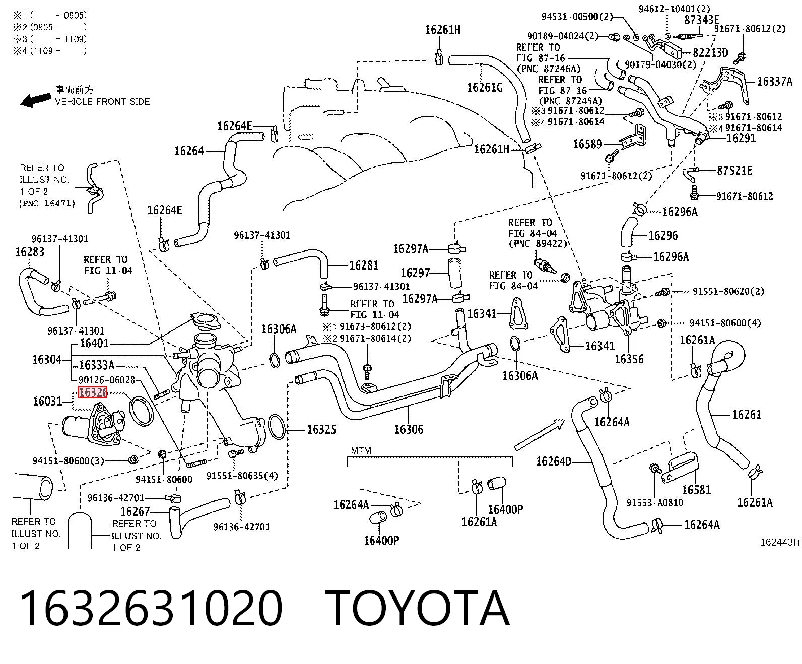 Uszczelka termostatu Toyota Land Cruiser PRADO SUV (J150) (2009 - 2026) cena, od 0,66 USD