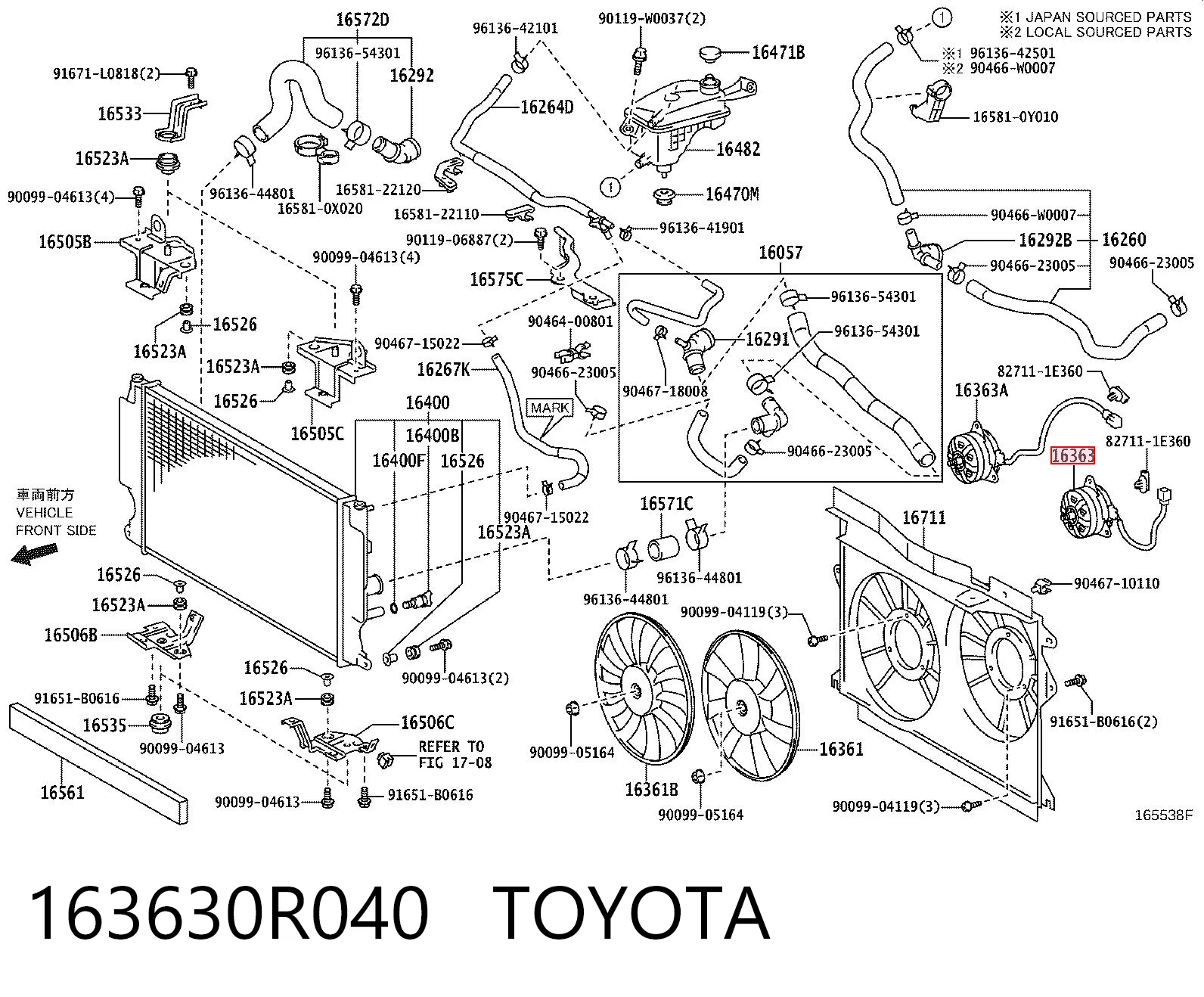 163630R040 Toyota