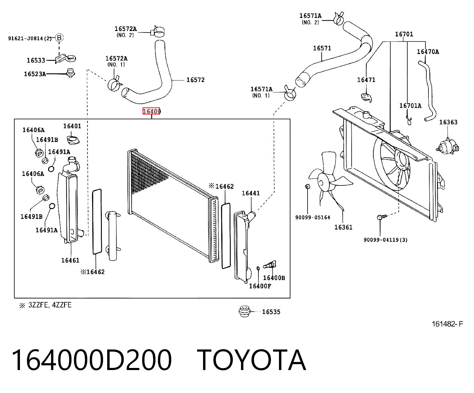 164000D200 Toyota