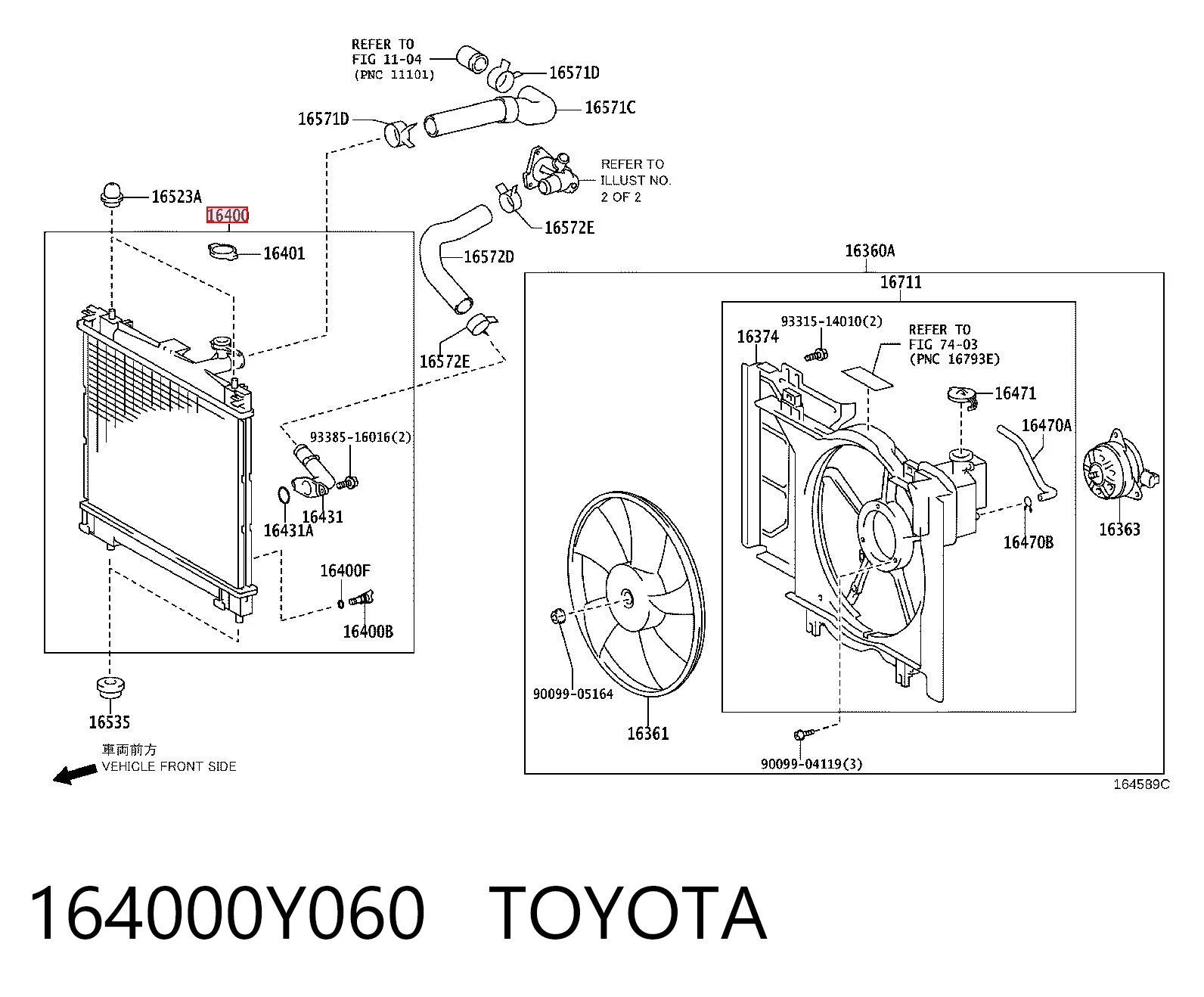 164000Y060 Toyota