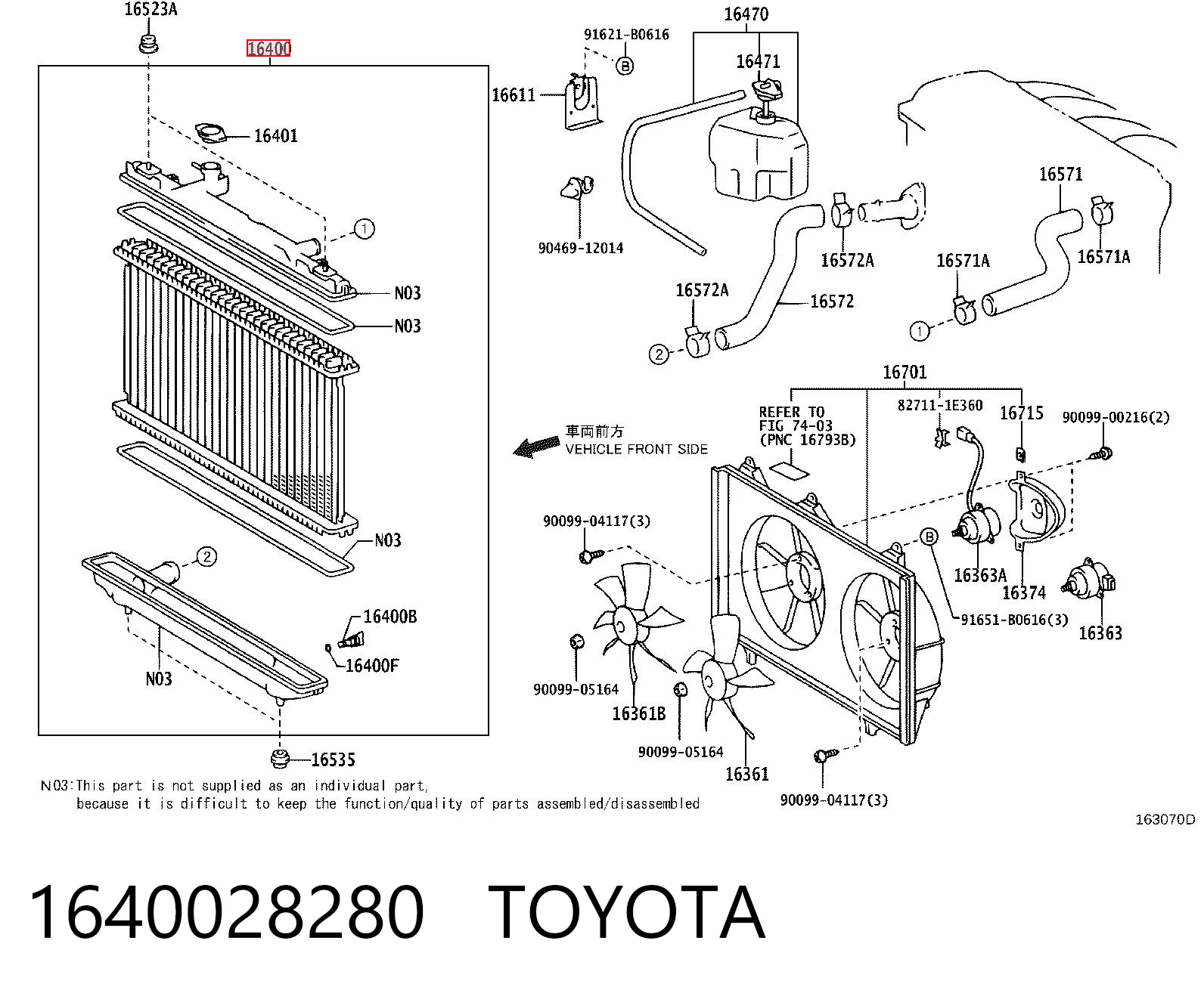Chłodnica silnika do Toyota Camry V V30