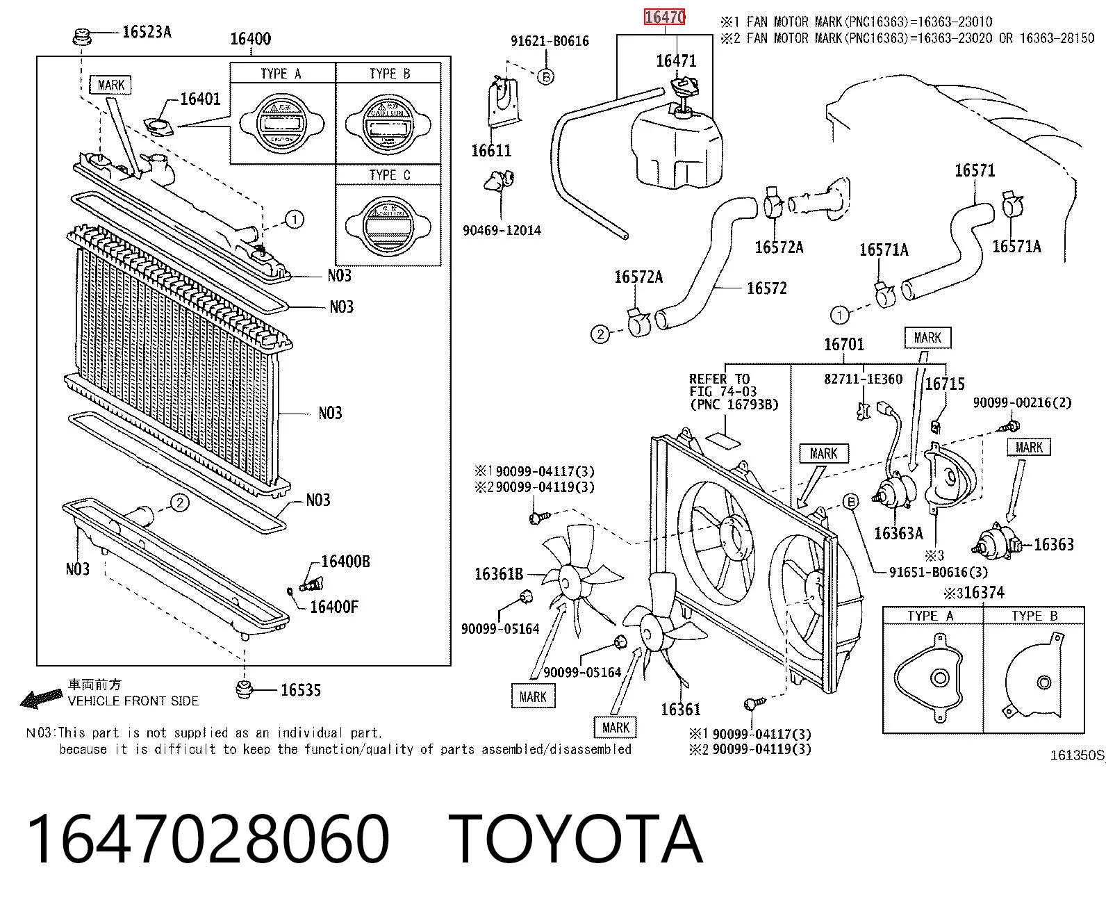 Zbiorniczek wyrównawczy układu chłodzenia do Toyota Camry V30