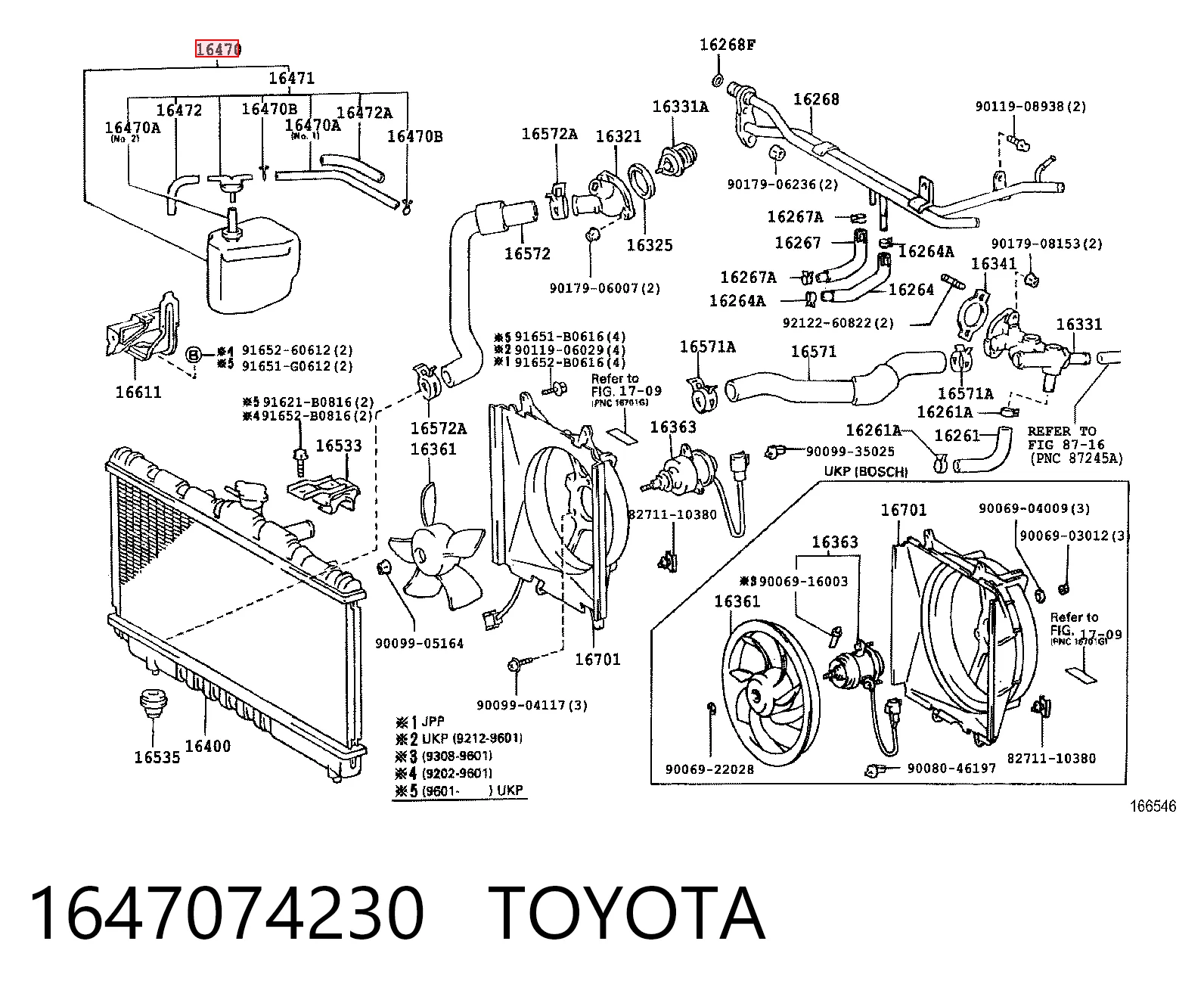 Zbiorniczek wyrównawczy układu chłodzenia do Toyota Carina E T19