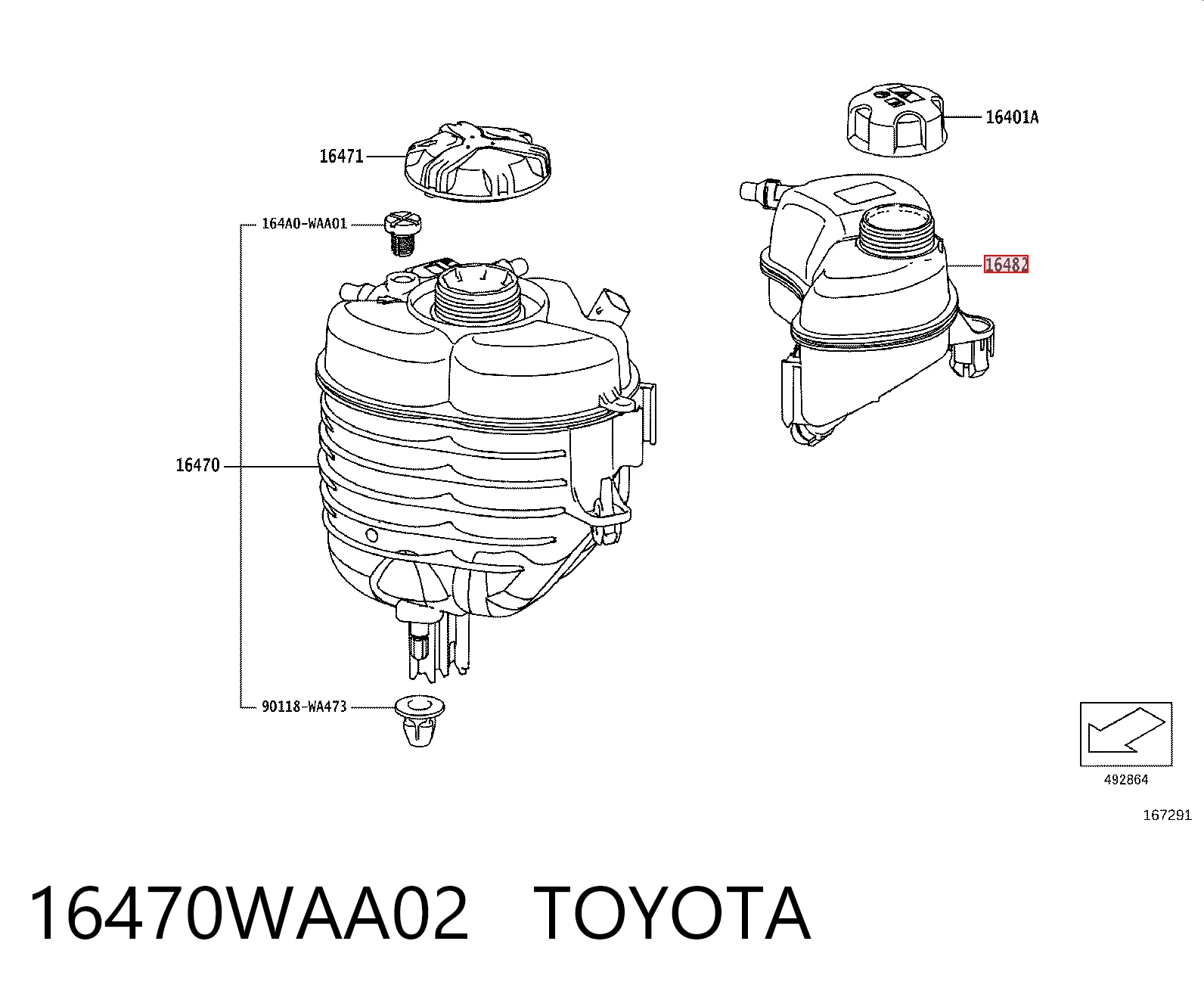 Zbiorniczek wyrównawczy układu chłodzenia do BMW 3  G20, G80, G28