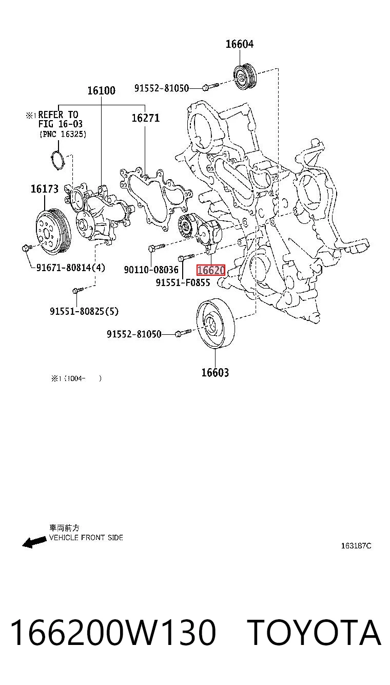 166200W130 Toyota