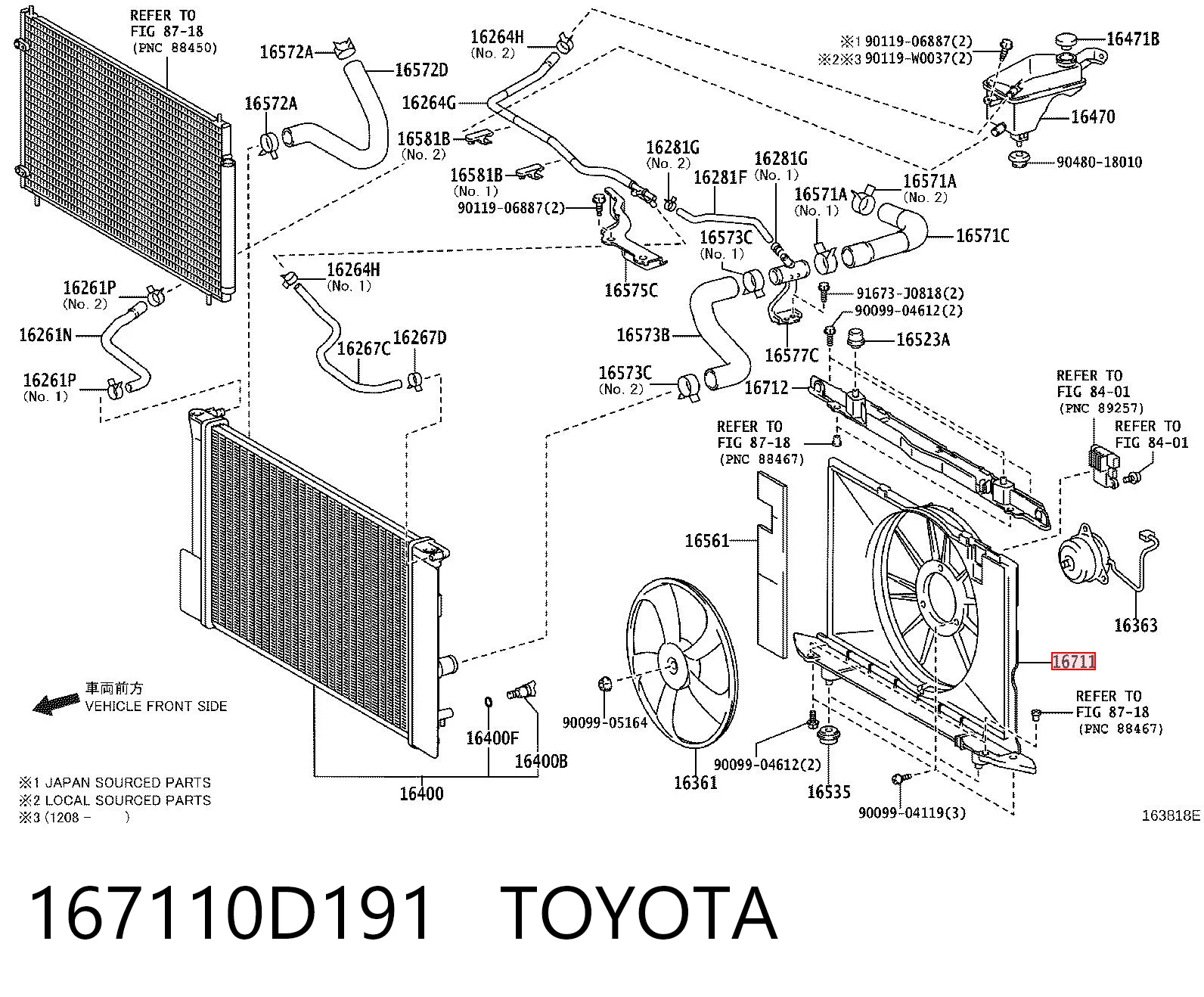 167110D191 Toyota