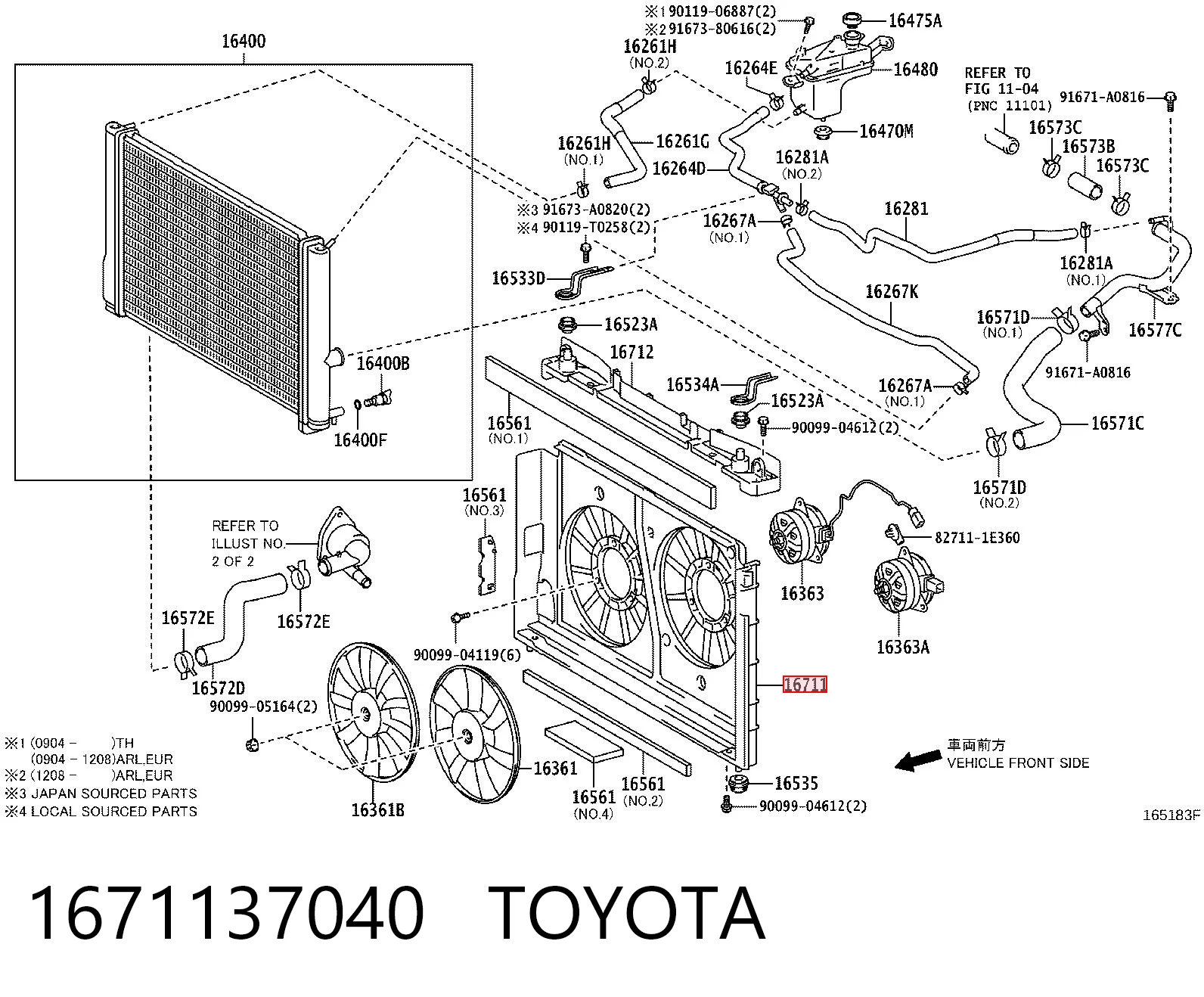 1671137040 Toyota Dyfuzor chłodnicy