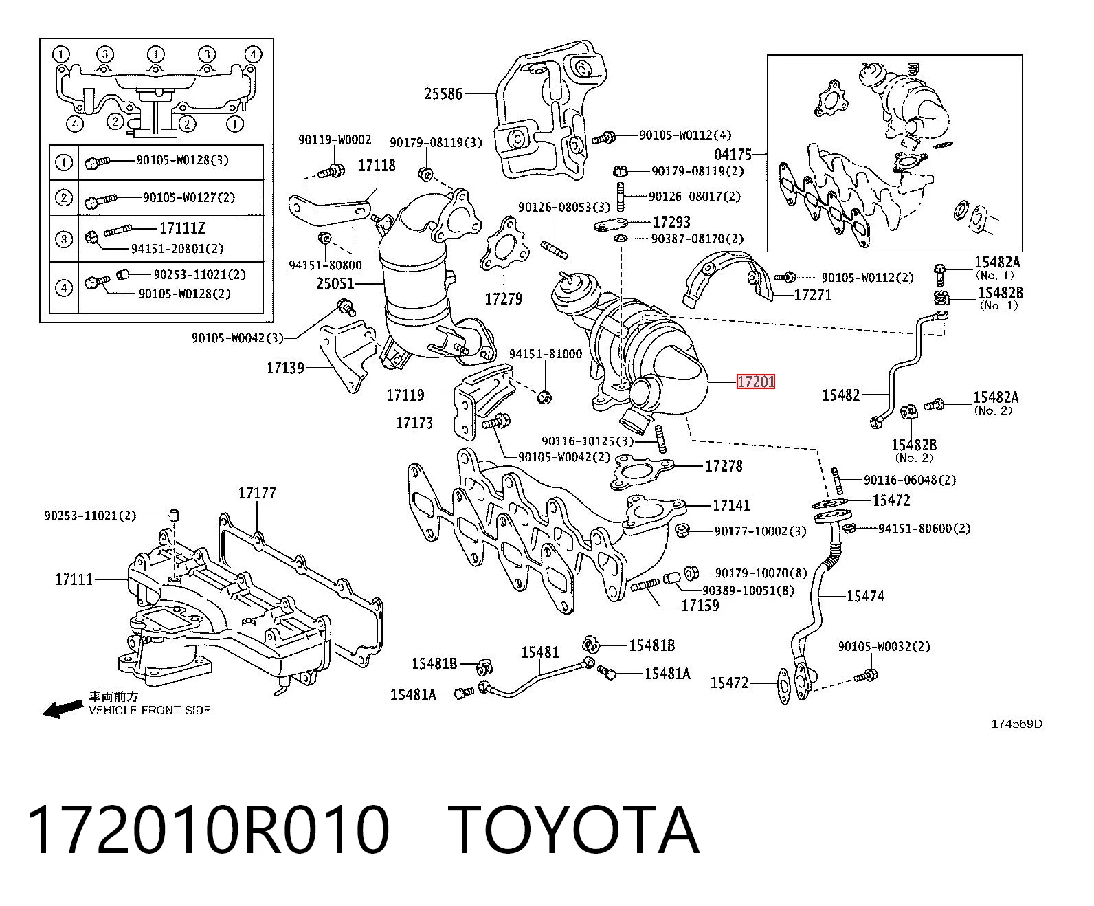 Turbina do Toyota Avensis II T25
