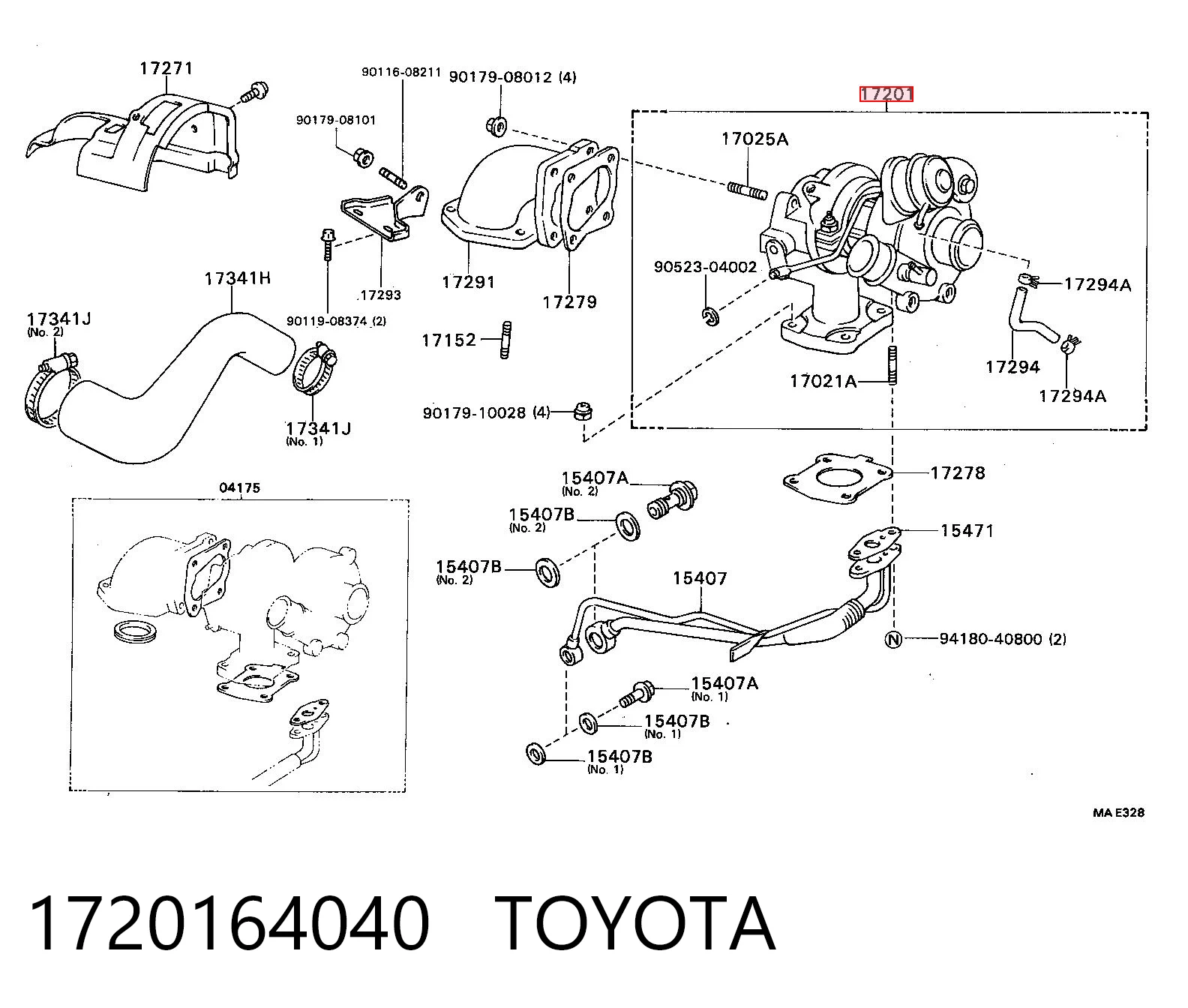 Turbina do Toyota Camry II V2