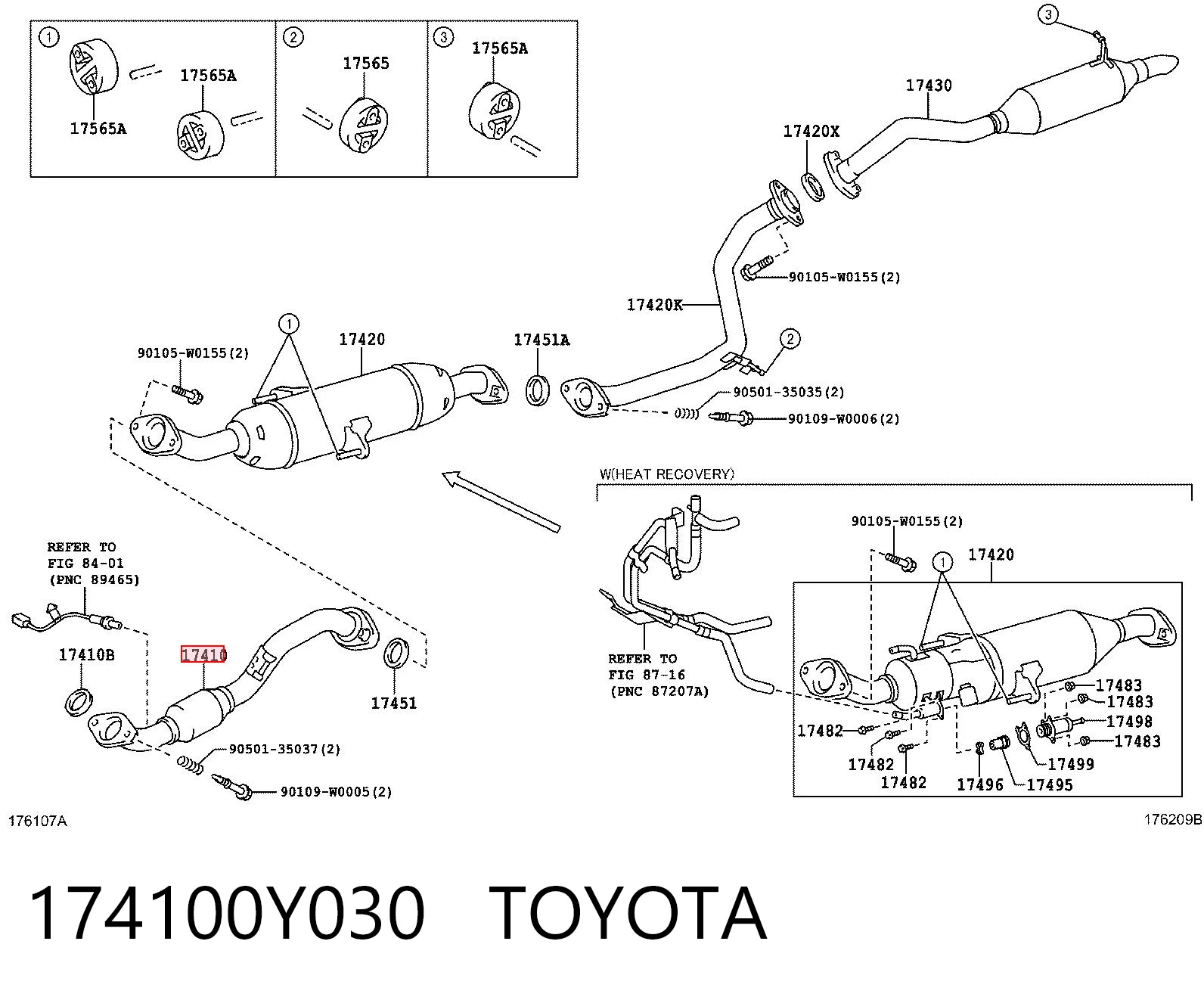 Do koszyka Tłumik, tylna część Toyota RAV4 III A3