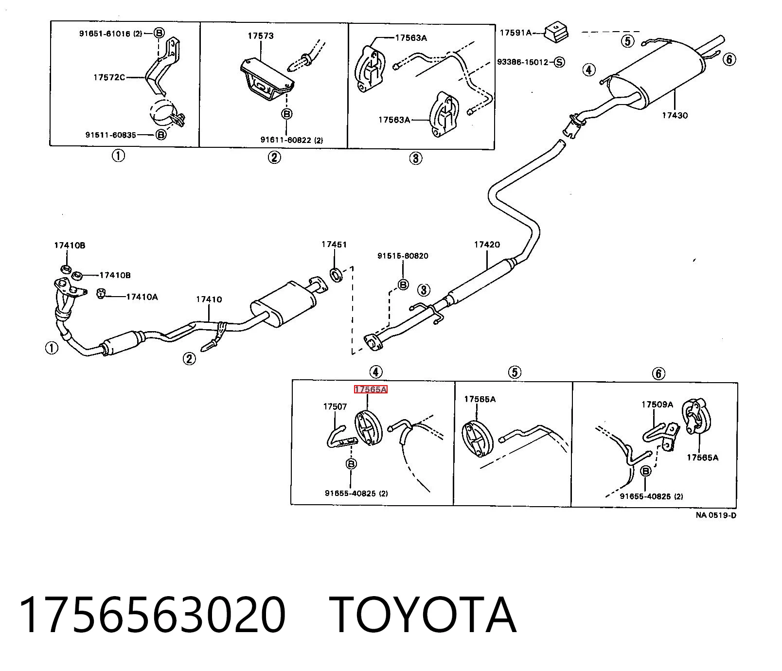 Poduszka mocowania tłumika Toyota Camry II sedana (V2) (1986 - 1991) cena, od 4,09 USD