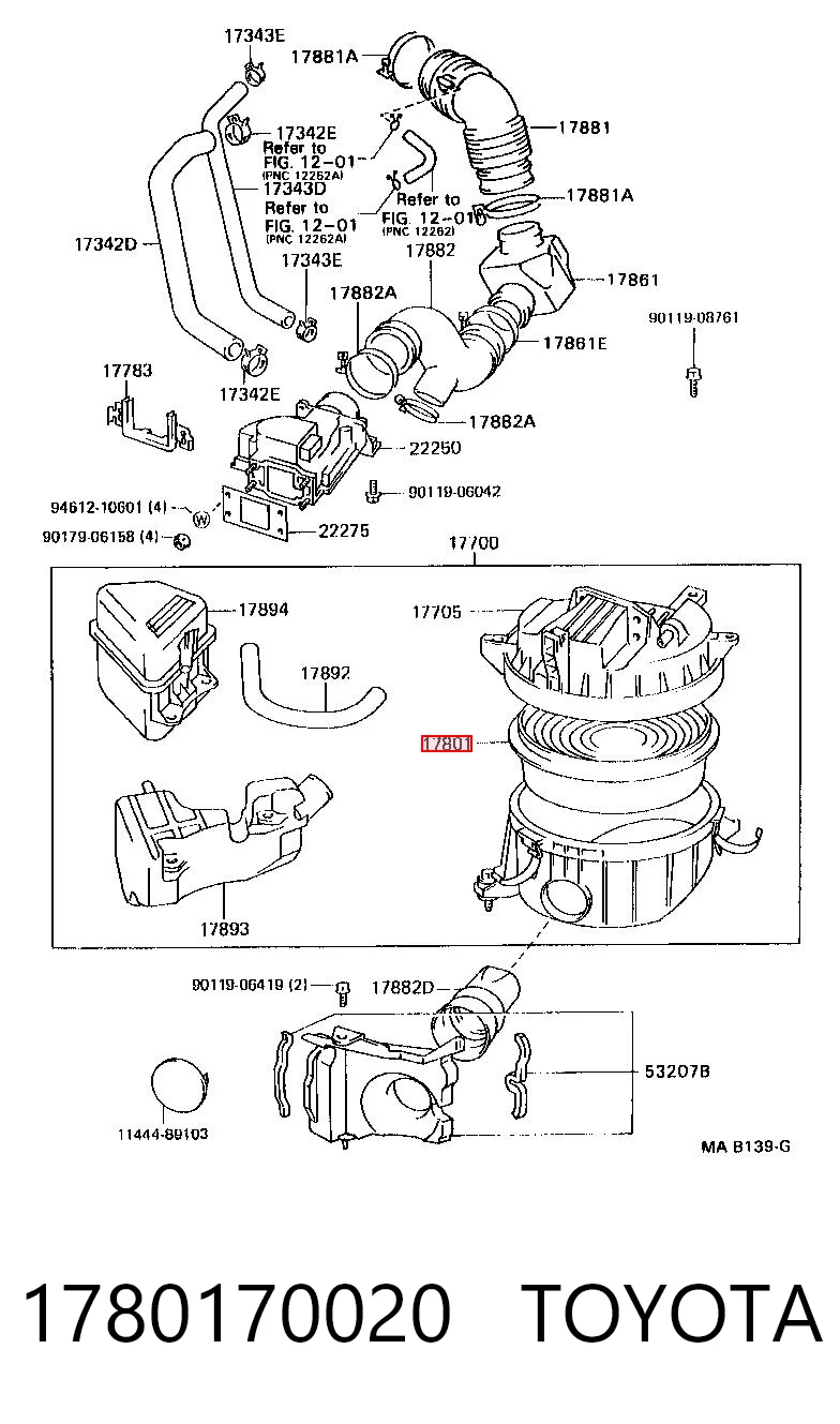 Filtr powietrza Opel 4310069