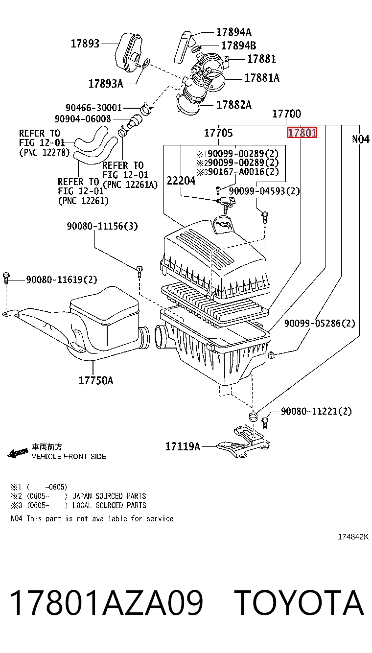 17801AZA09 Toyota
