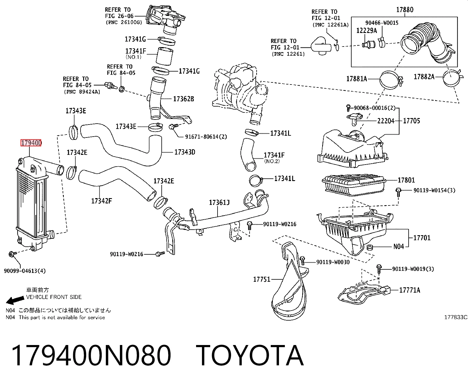 Chłodnica intercoolera do Toyota Corolla  E18