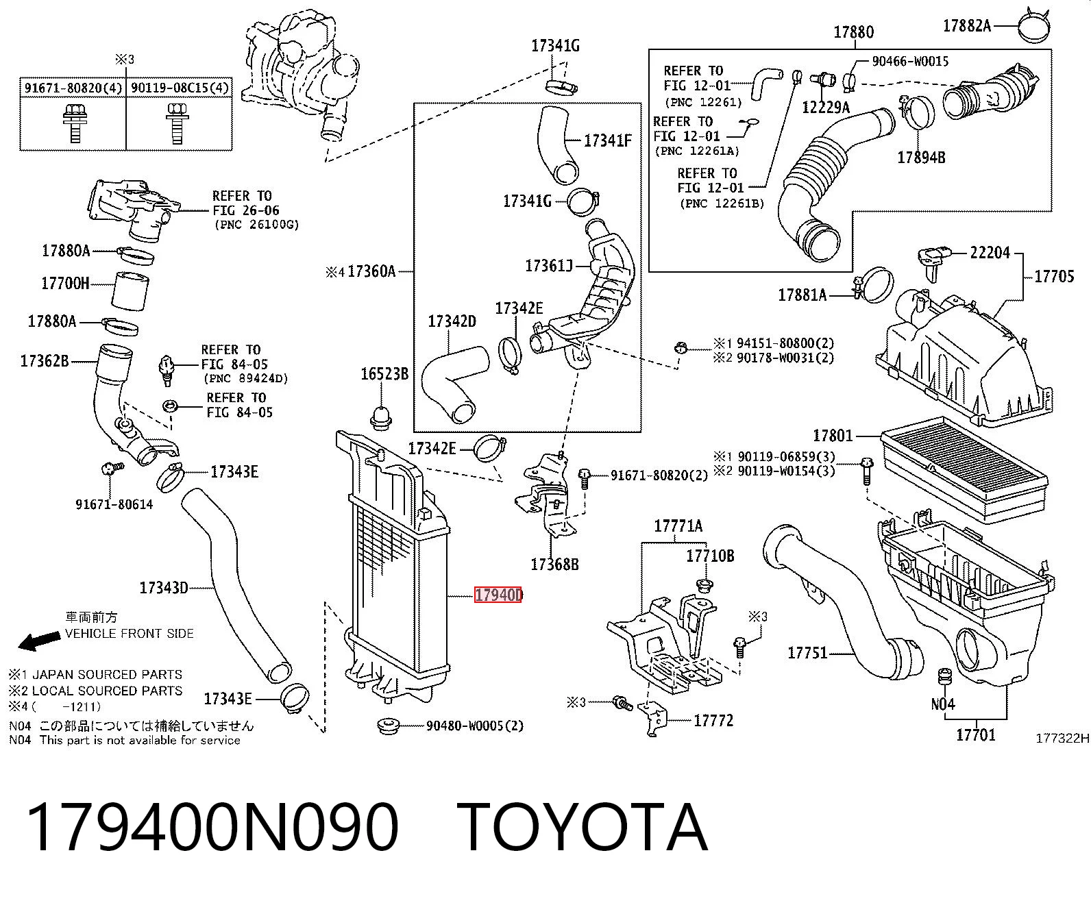 Chłodnica intercoolera Toyota Yaris hatchback (P13) (2011 - 2020) cena, od 141,99 USD