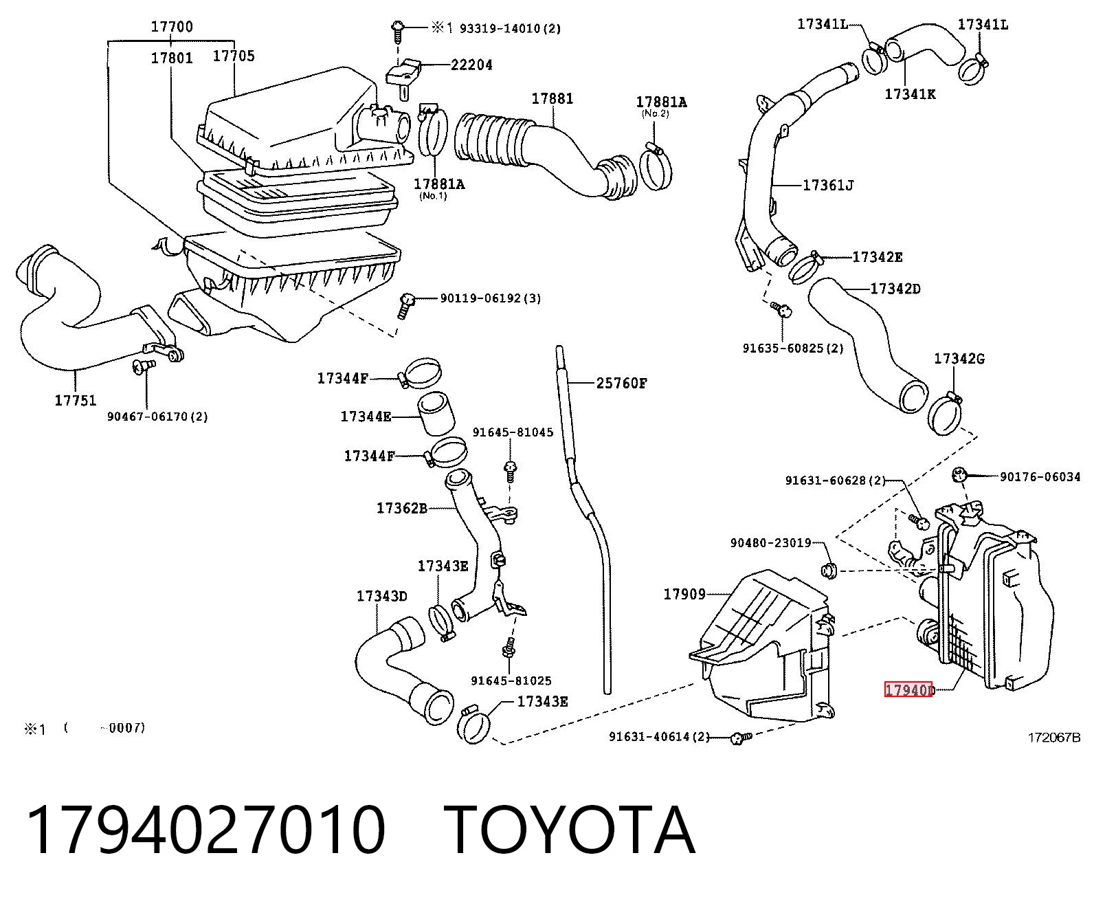  Chłodnica intercoolera Toyota Avensis 1