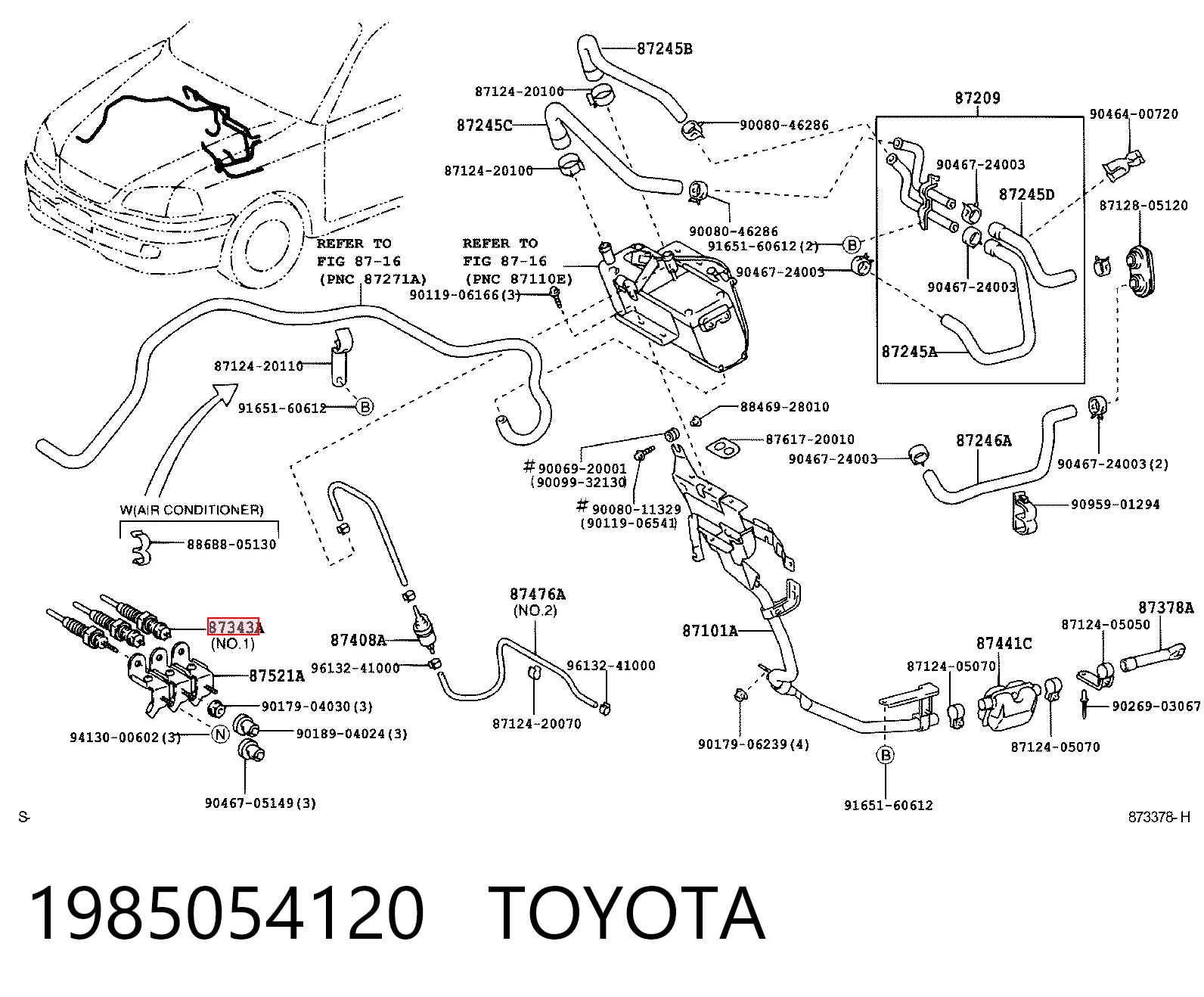 1985054120 Toyota Świeca żarowa