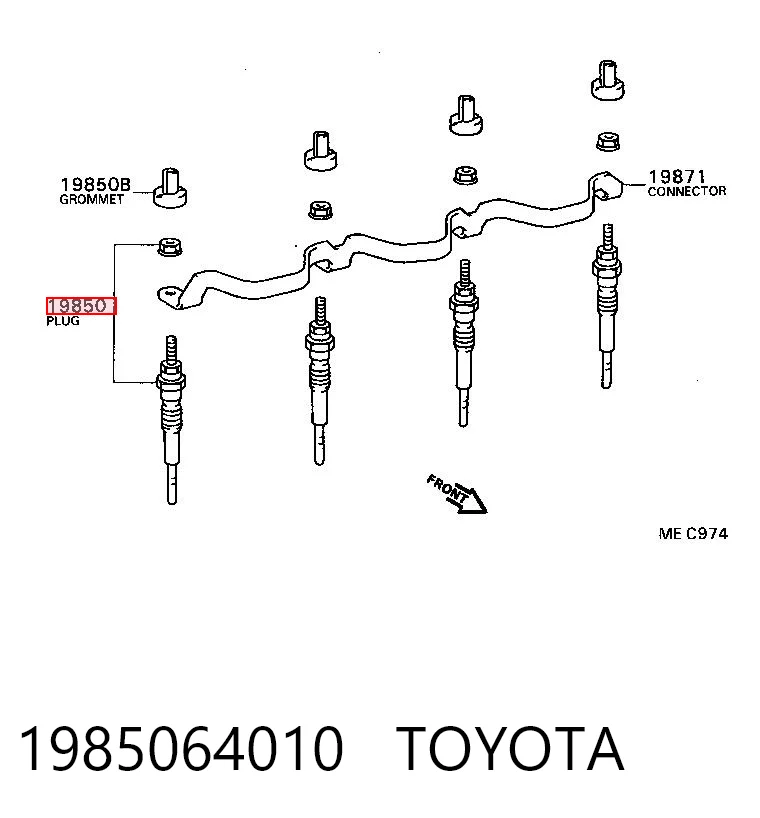 Świeca żarowa do Toyota Corolla  E8