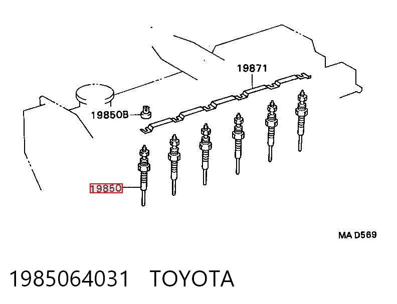 Świeca żarowa do Toyota Land Cruiser 80 J8