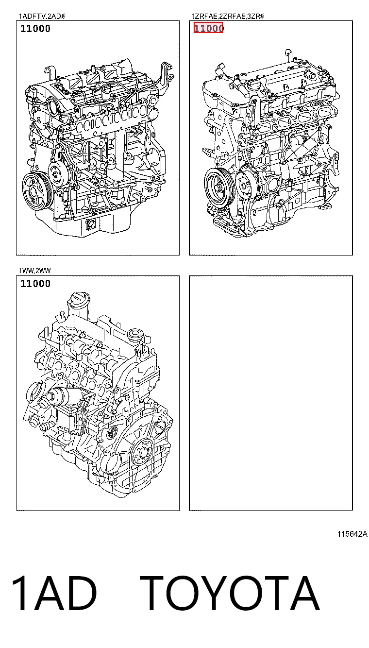 Do koszyka Silnik w komplecie Toyota Avensis III T27