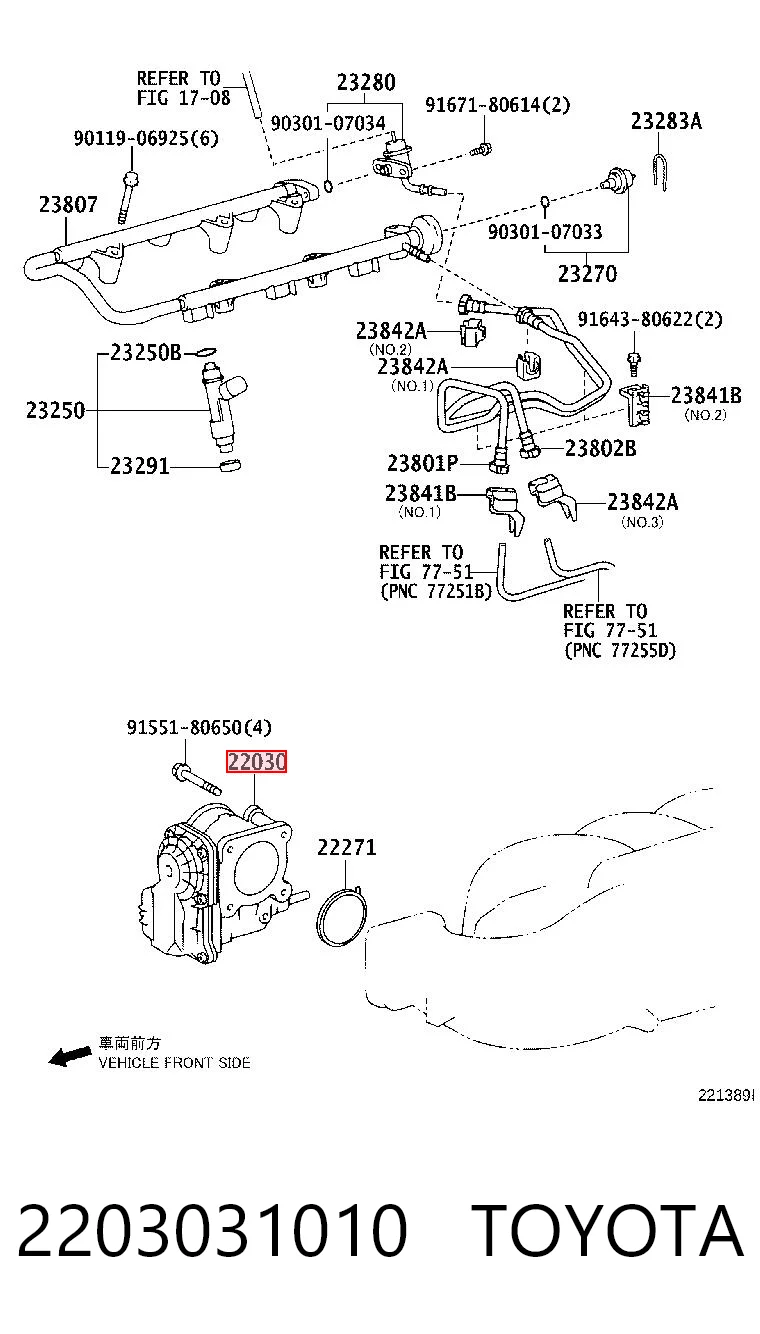 Przepustnica, komplet do Toyota Land Cruiser PRADO ASIA J12
