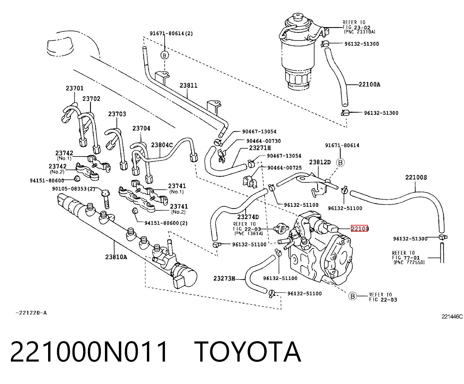 Pompa wtryskowa wysokiego ciśnienia do Toyota Yaris P10