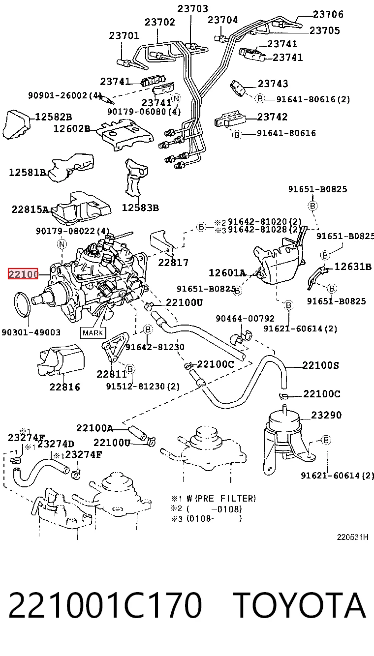 Pompa wtryskowa wysokiego ciśnienia do Toyota Land Cruiser 100 J10