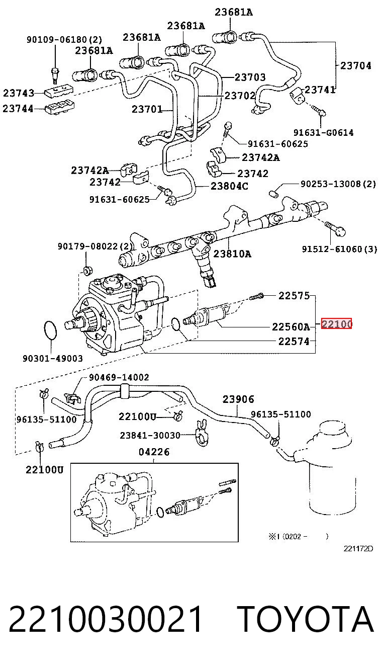 Pompa wtryskowa wysokiego ciśnienia Toyota Hilux ulec poprawie (N) (1983 - 2005) cena, od 332,83 USD