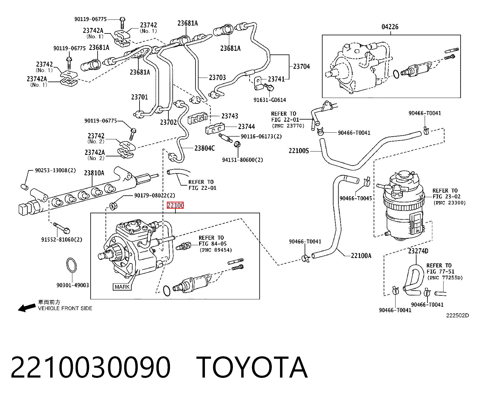 2210030090 Toyota Pompa wtryskowa wysokiego ciśnienia