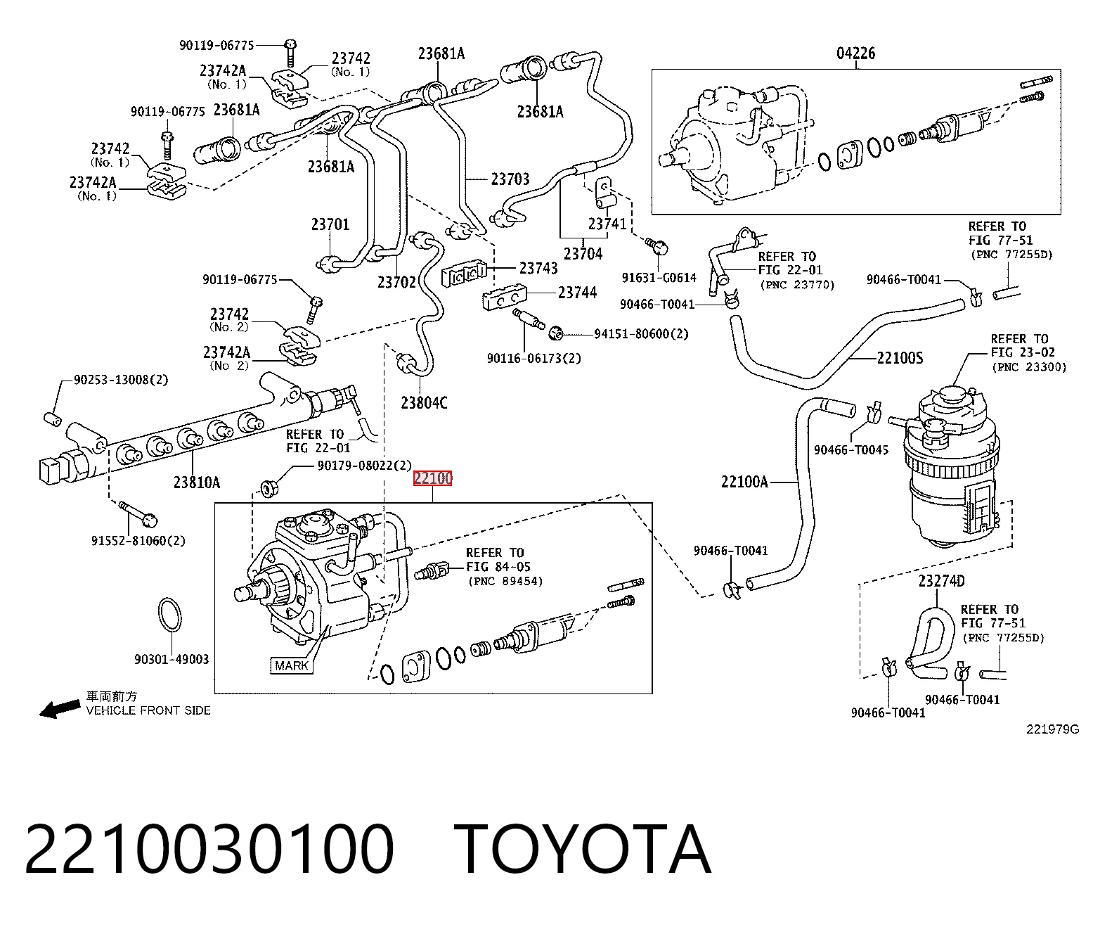 2210030100 Toyota Pompa wtryskowa wysokiego ciśnienia