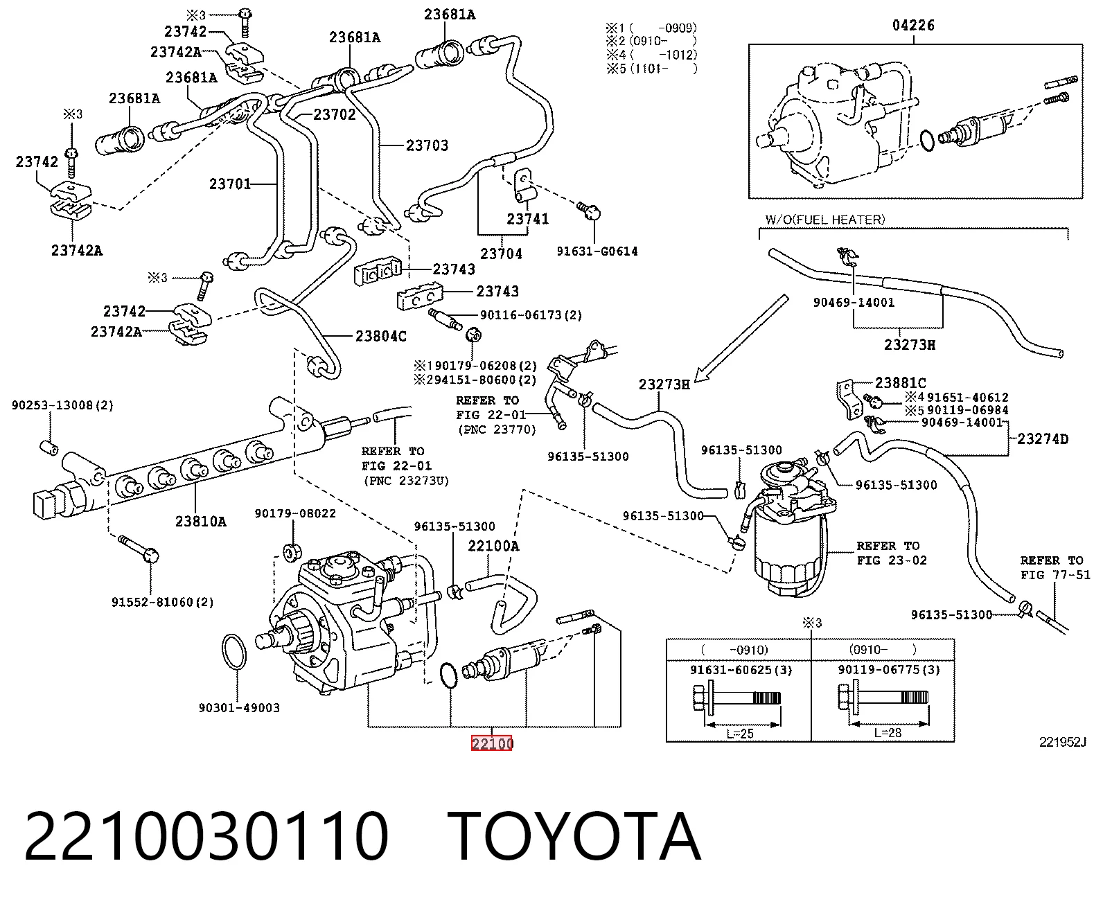 2210030110 Toyota Pompa wtryskowa wysokiego ciśnienia