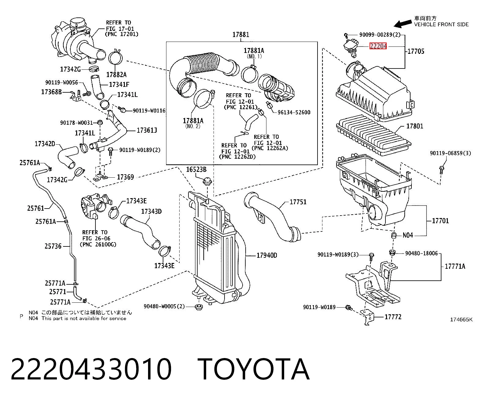 2220433010 Toyota