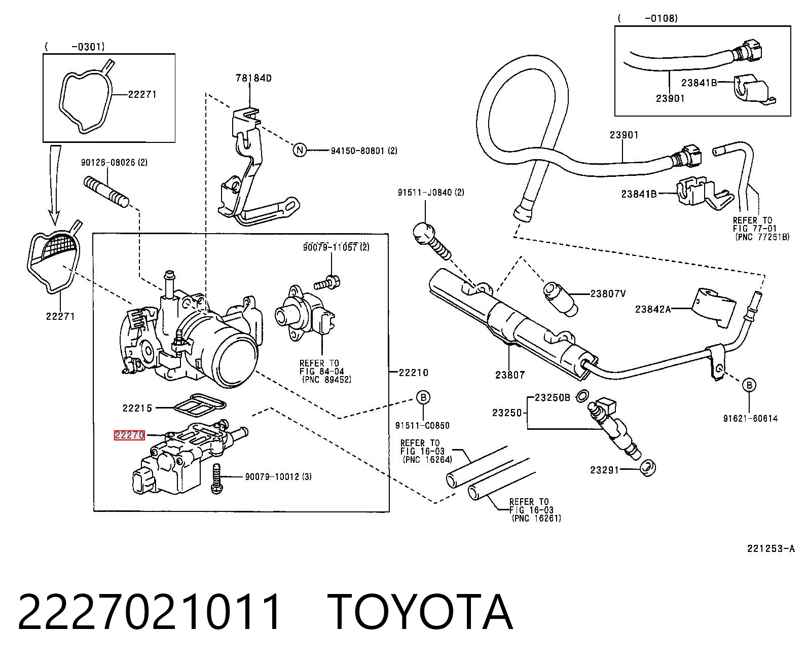 Regulator biegu jałowego do Toyota Yaris  P10