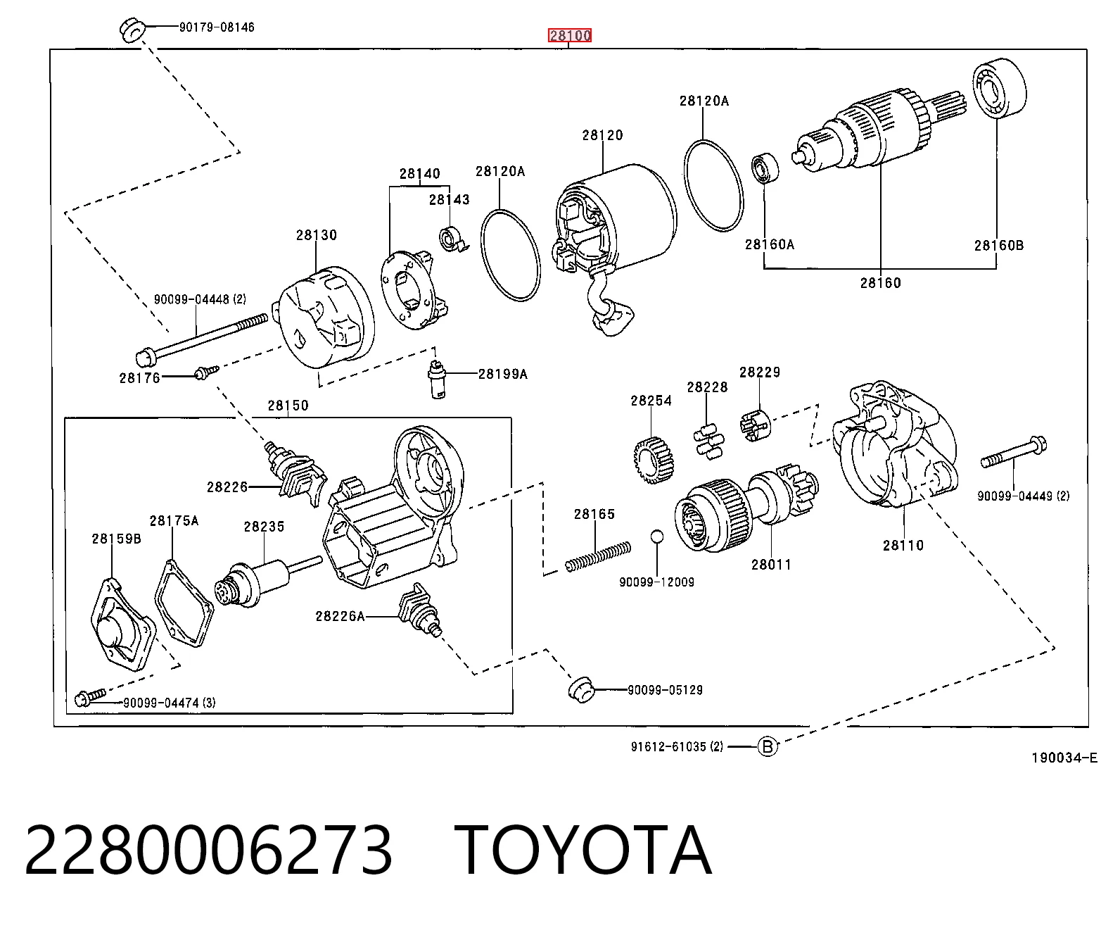 Rozrusznik Toyota Camry II