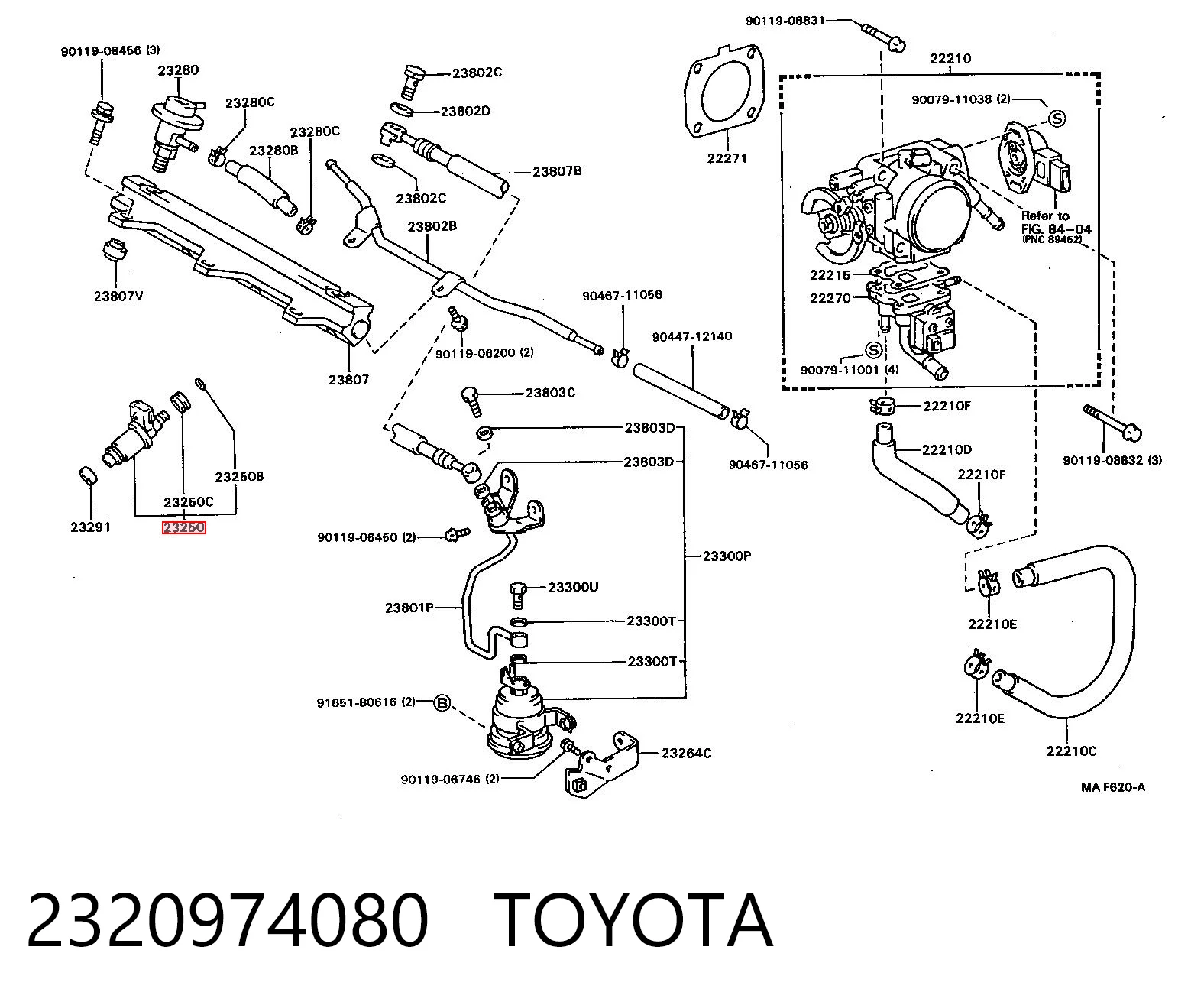 Wtryskiwacz paliwa do Toyota Land Cruiser 80 J8