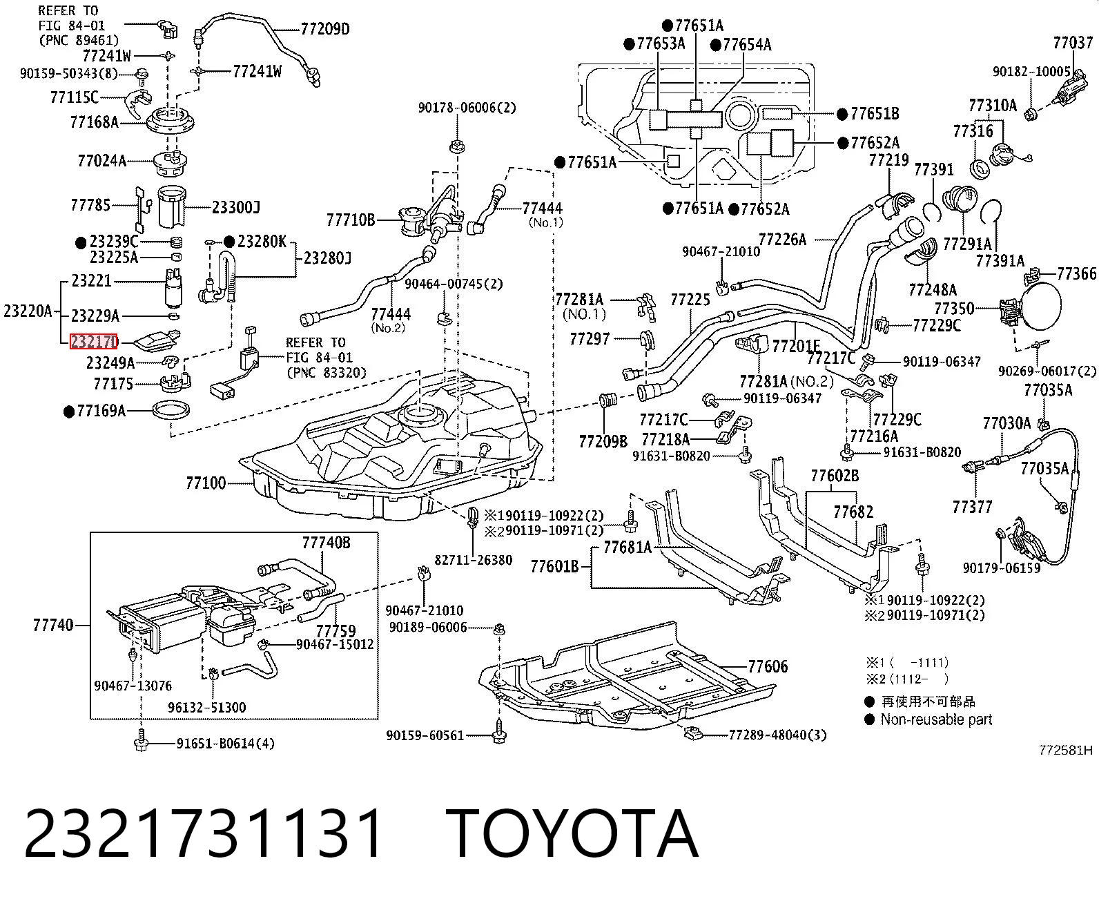 2321731131 Toyota