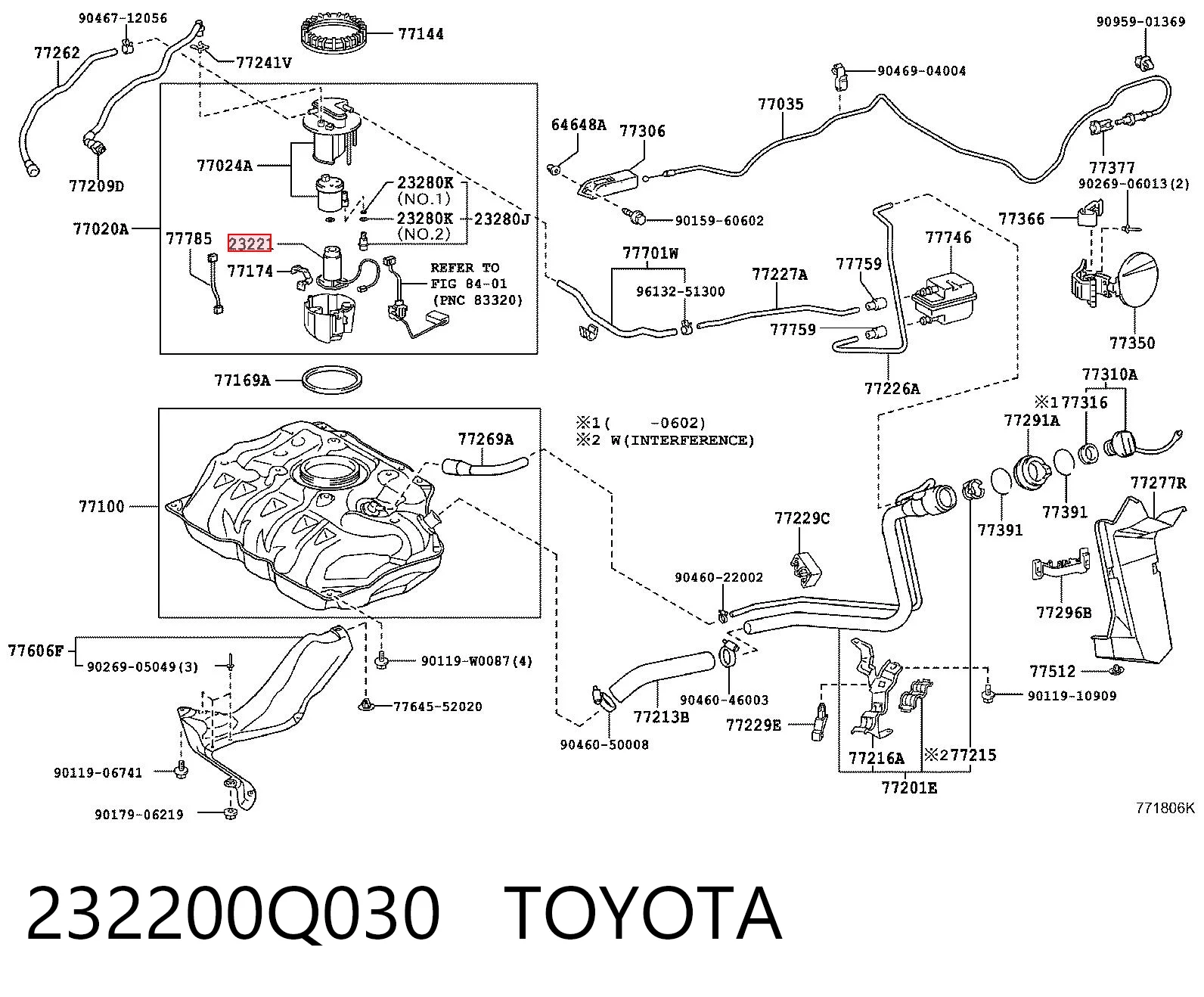 232200Q030 Toyota
