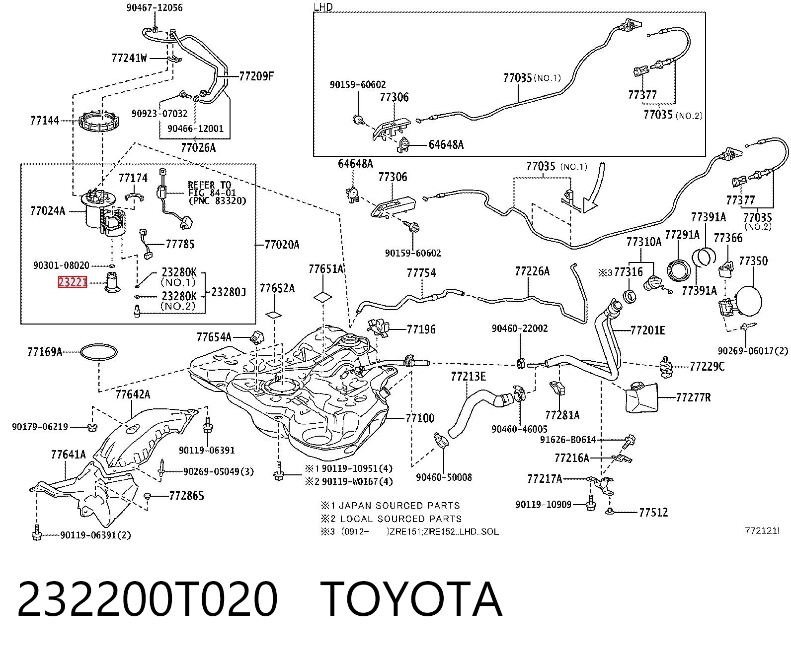 232200T020 Toyota