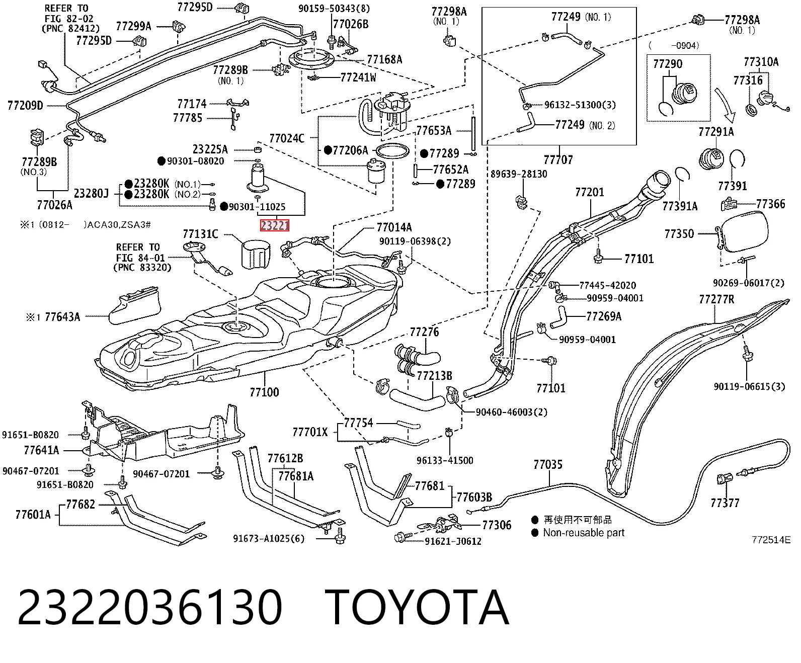 2322036130 Toyota