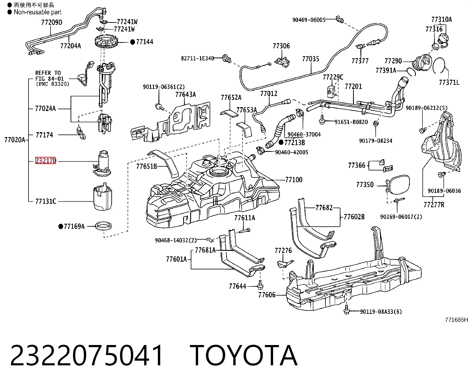 2322075041 Toyota