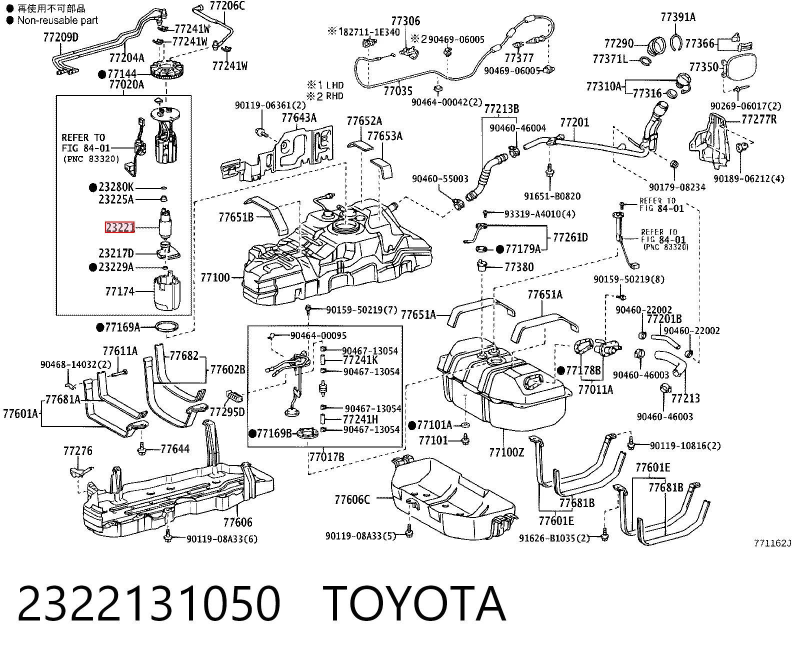 2322131050 Toyota
