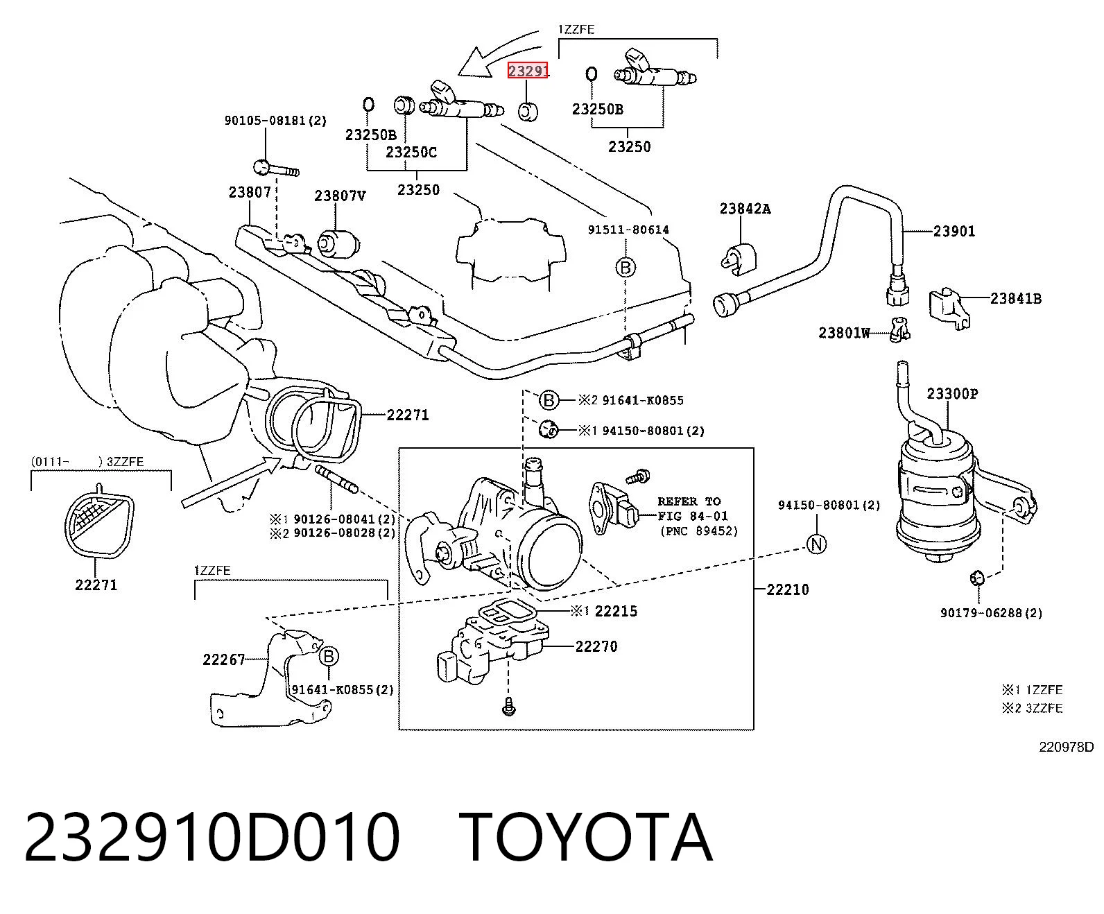 232910D010 Toyota