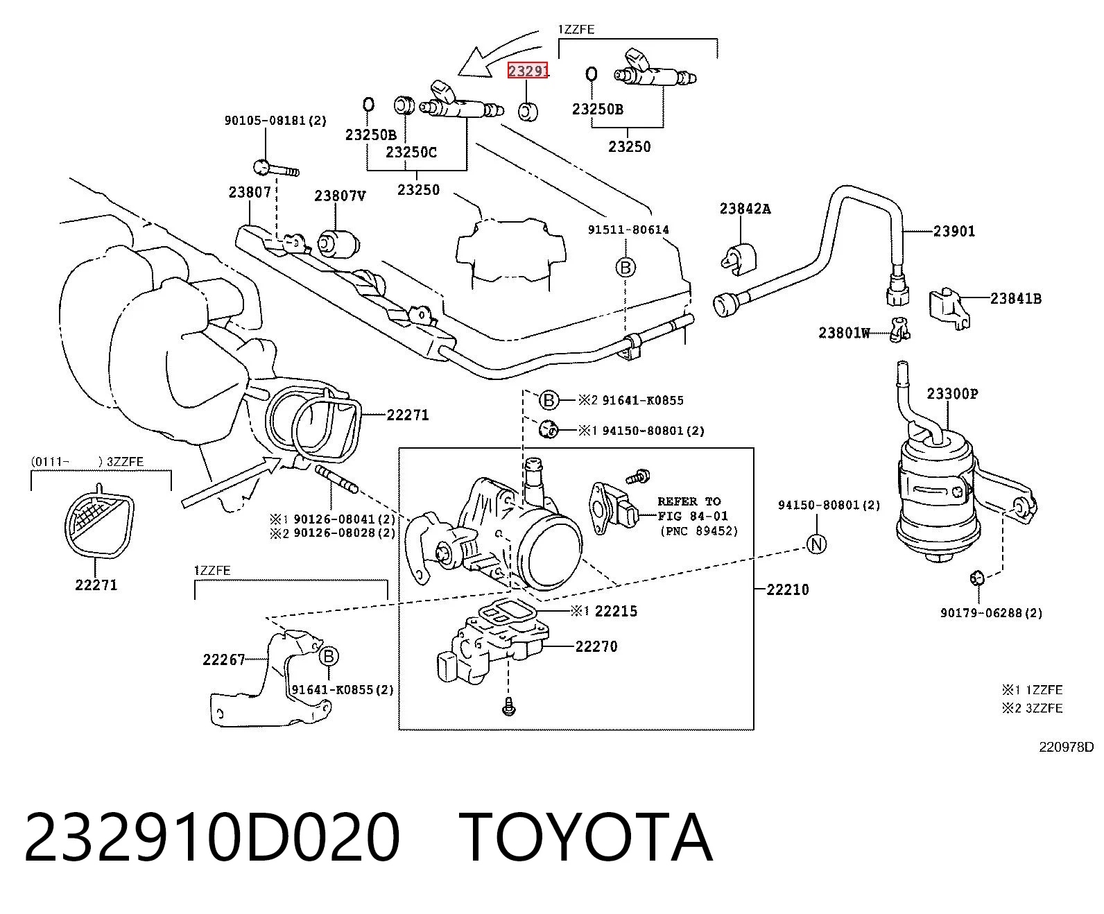 232910D020 Toyota