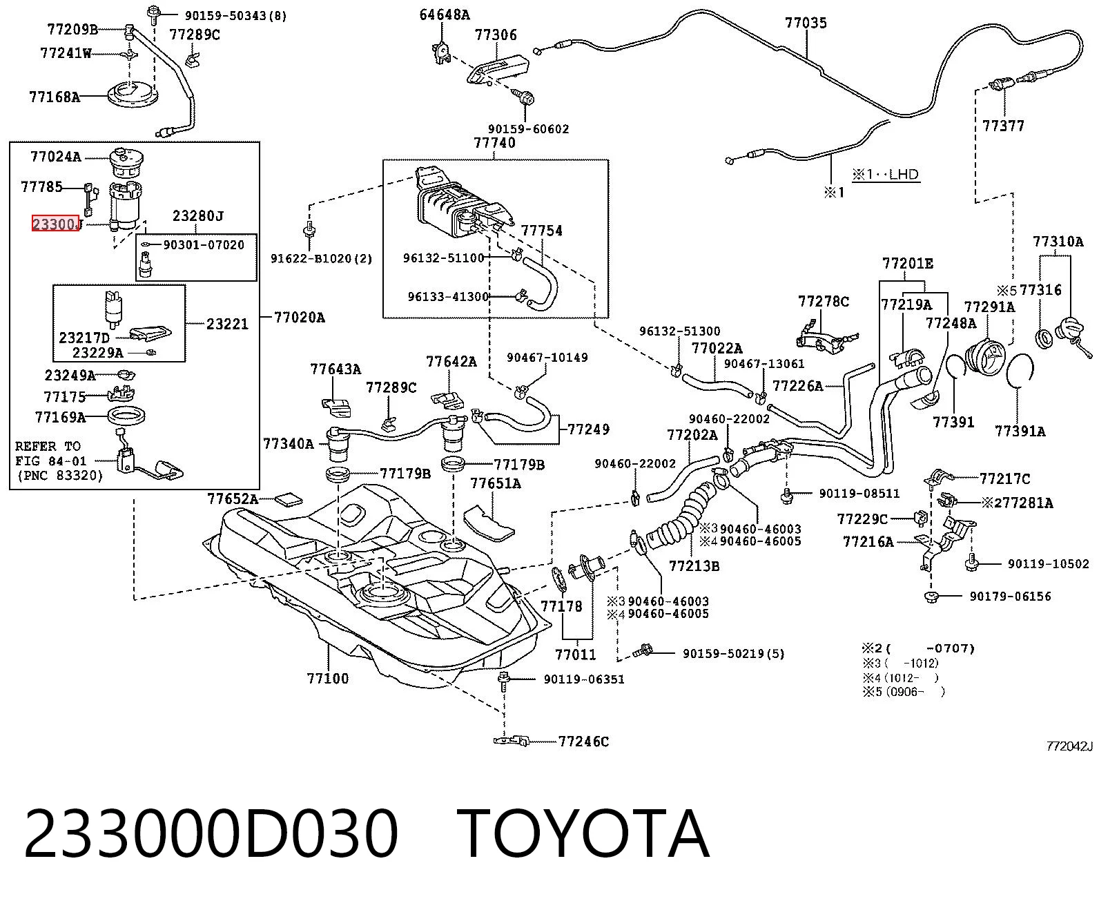 233000D030 Toyota