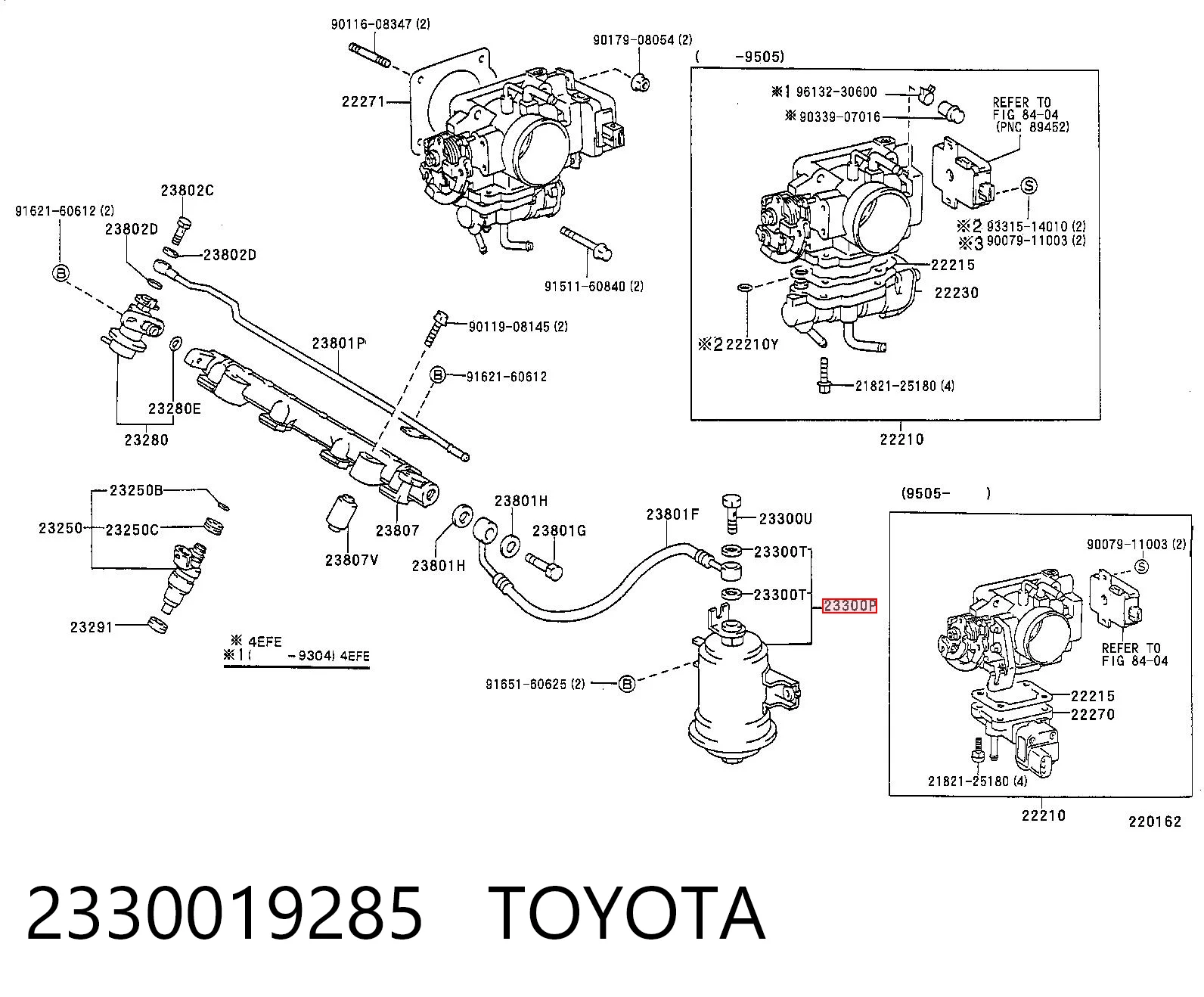 2330019285 Toyota Filtr paliwa
