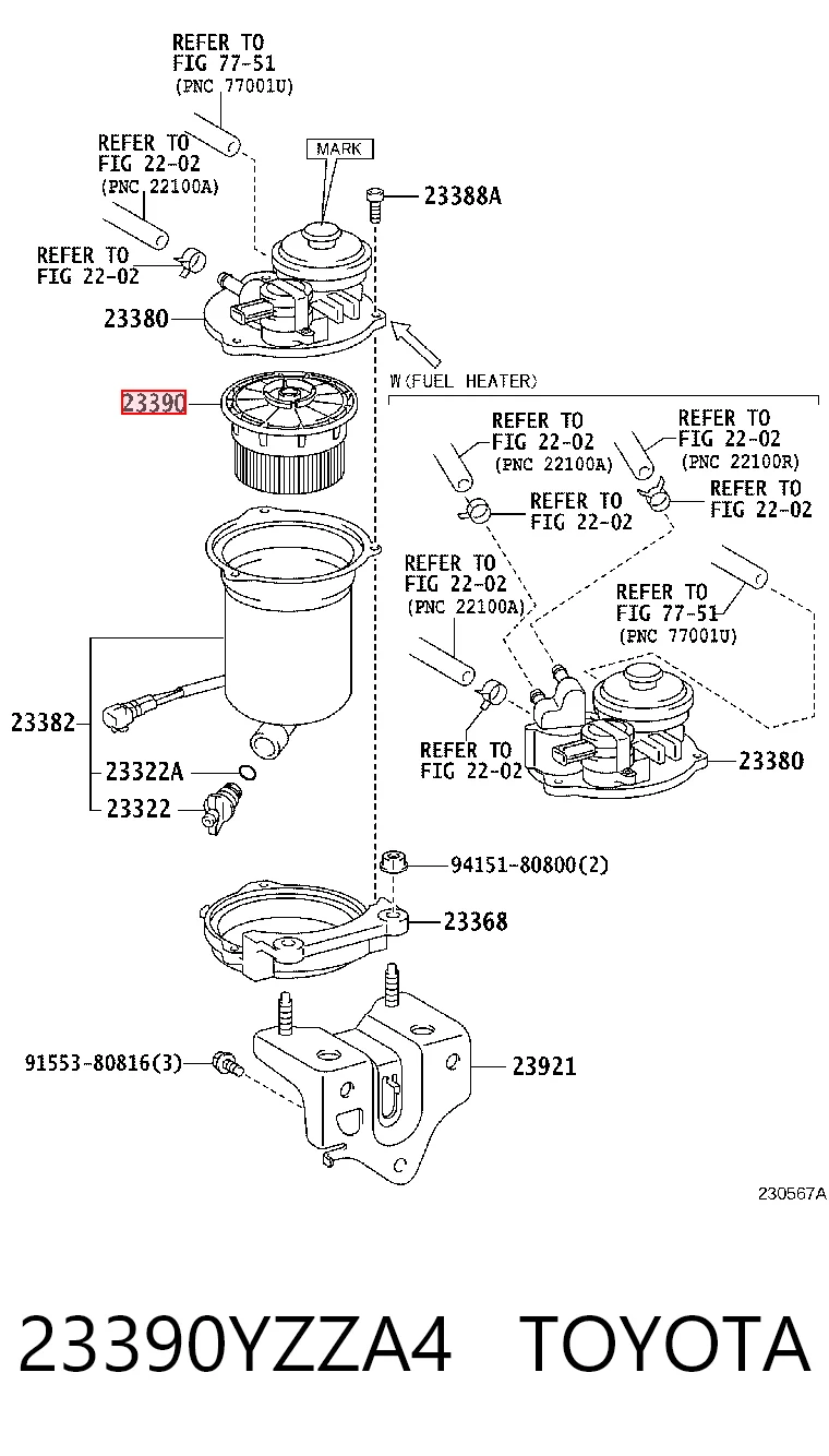 23390YZZA4 Toyota