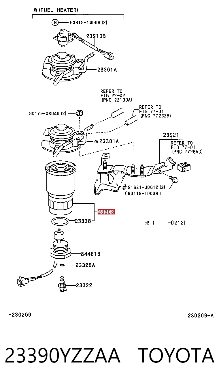23390YZZAA Toyota